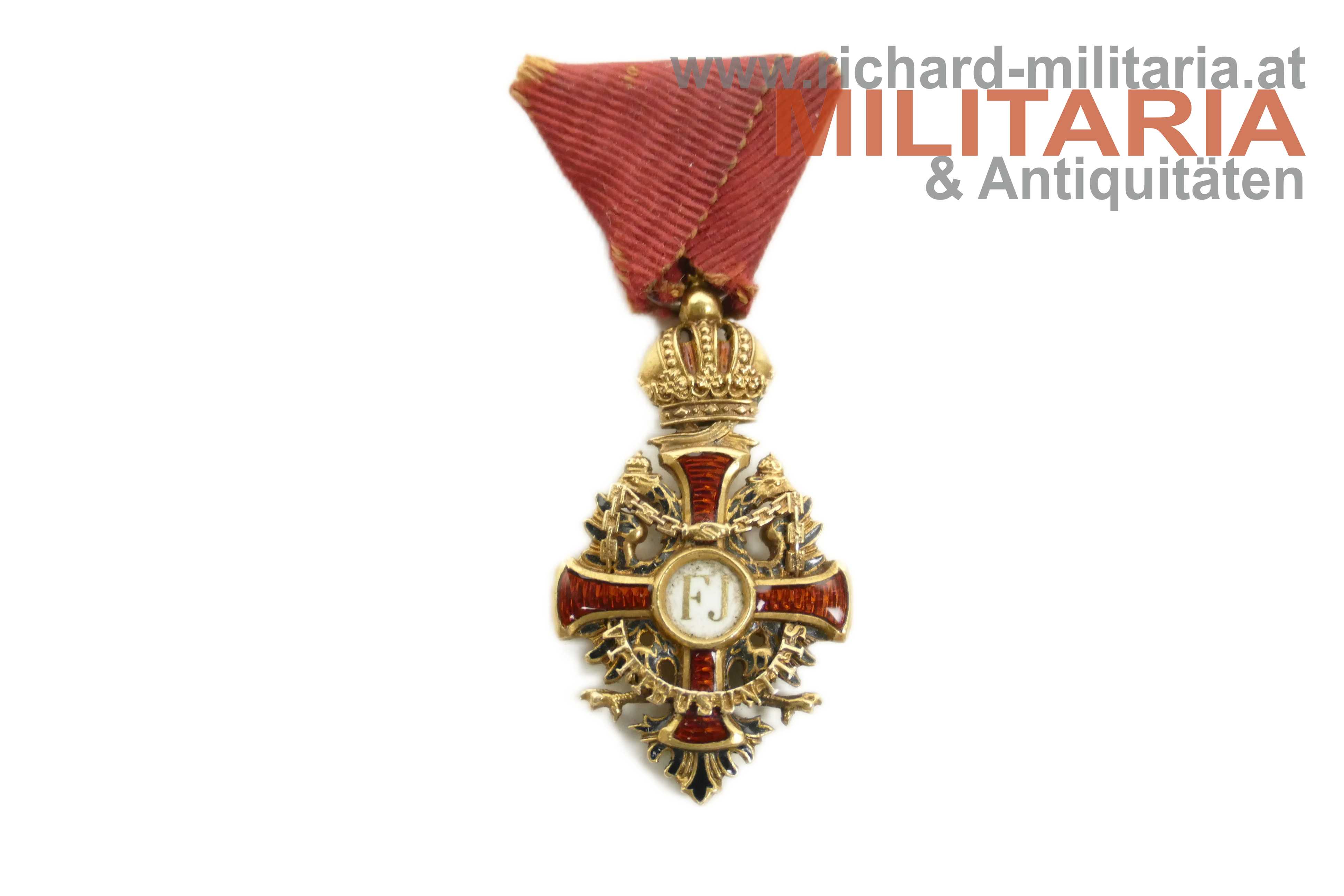 kaiserlicher Franz-Joseph-Orden - MINIATUR GOLD