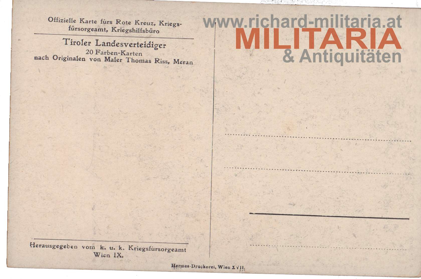 PK Sturmtruppe-Unterjäger aus Kaltern in Tirol (Riss)