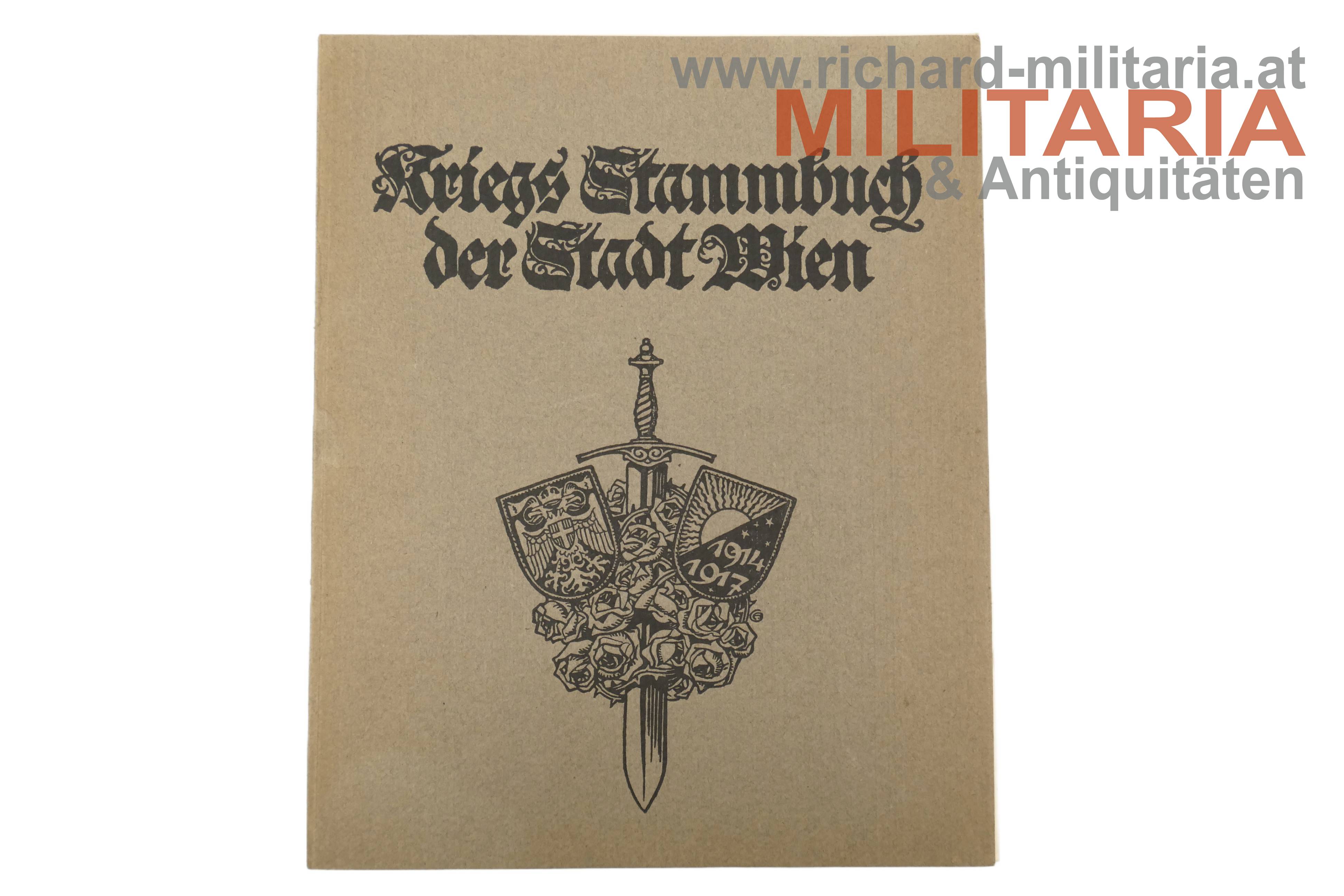 Kriegs-Stammbuch der Stadt Wien
