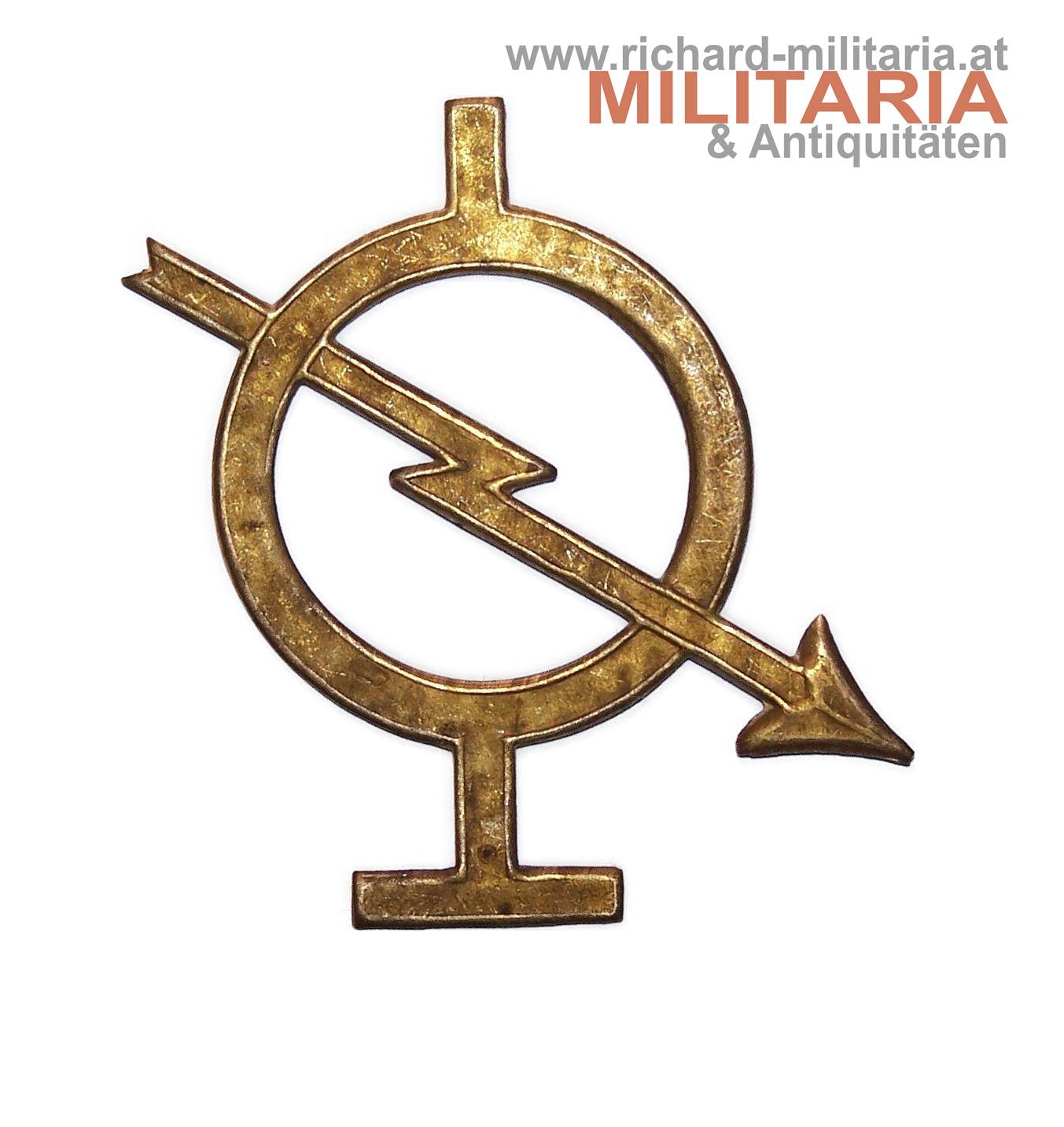 k.u.k. Kappenabzeichen - MG-Abteilung - Offizier
