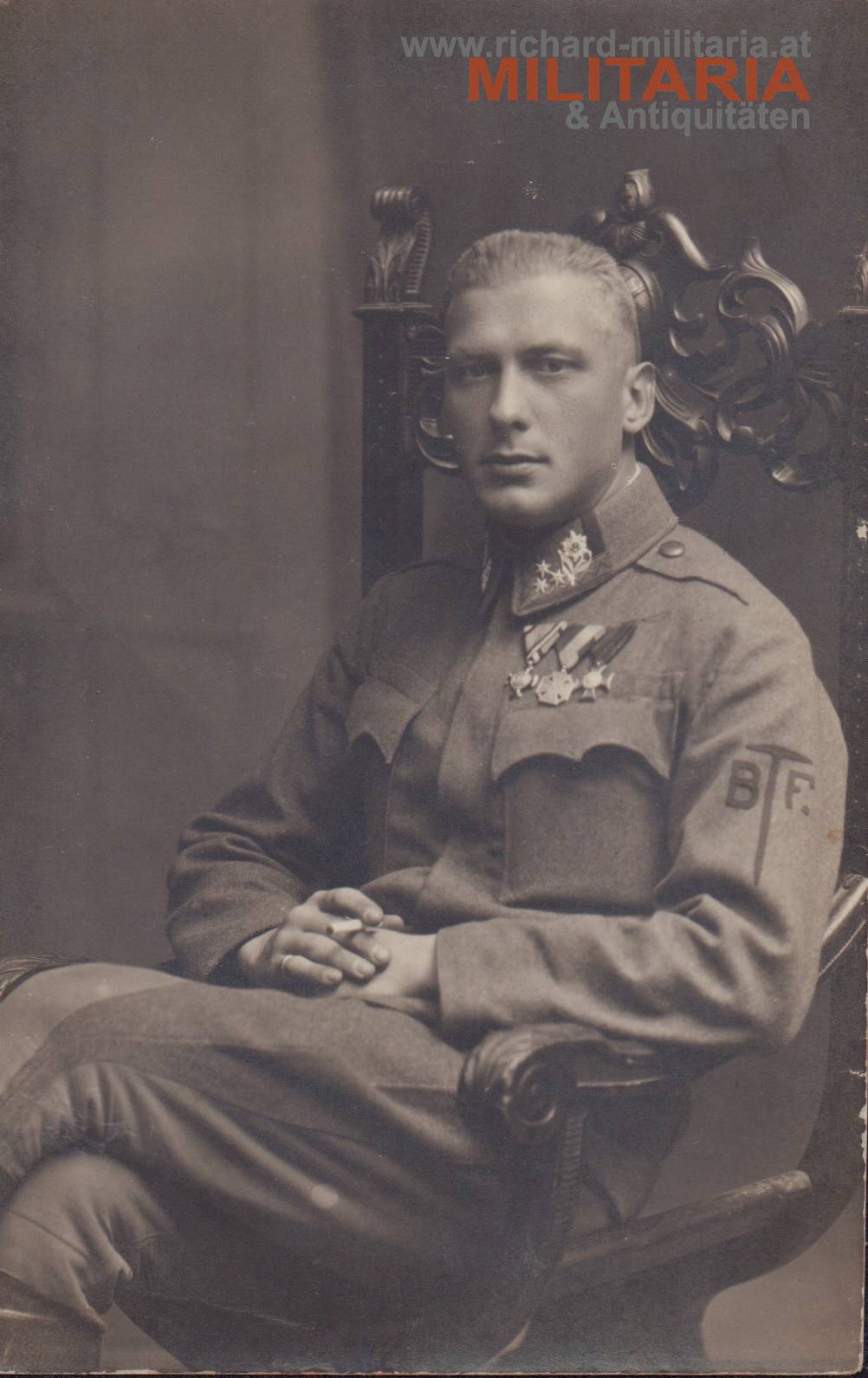 Foto - k.k. Kaiserschützen - Bergführer-Ärmelabzeichen