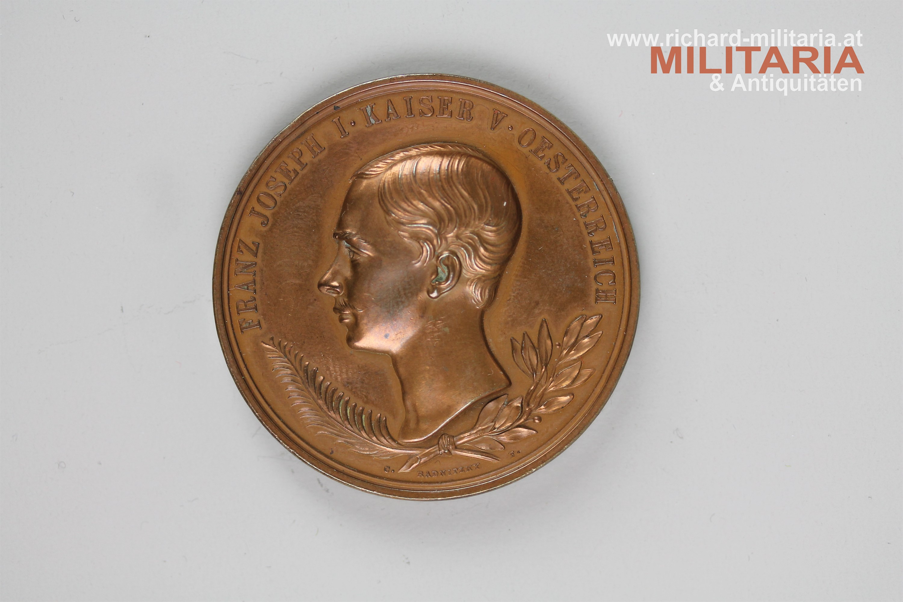 Kaiser Franz Josph  - 1852 - Medaille auf die Rückkehr des Kaisers nach Wien