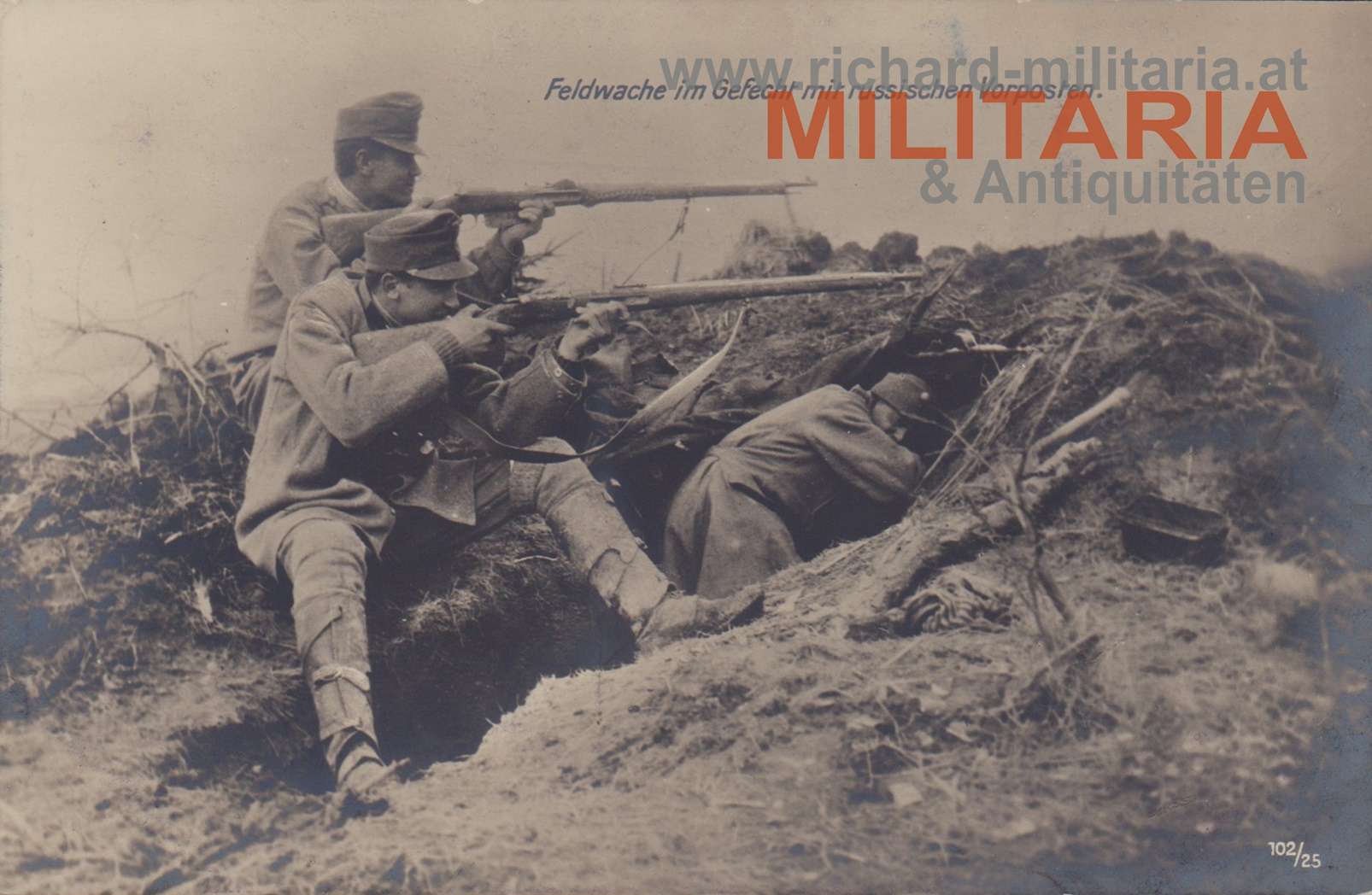 k.u.k. PK "Feldwache im Gefecht mit russischen Vorposten"