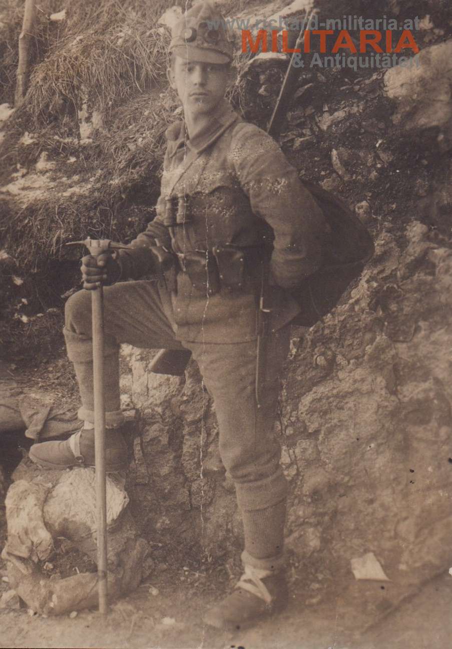 k.u.k. Soldat mit Gebirgsausrüstung