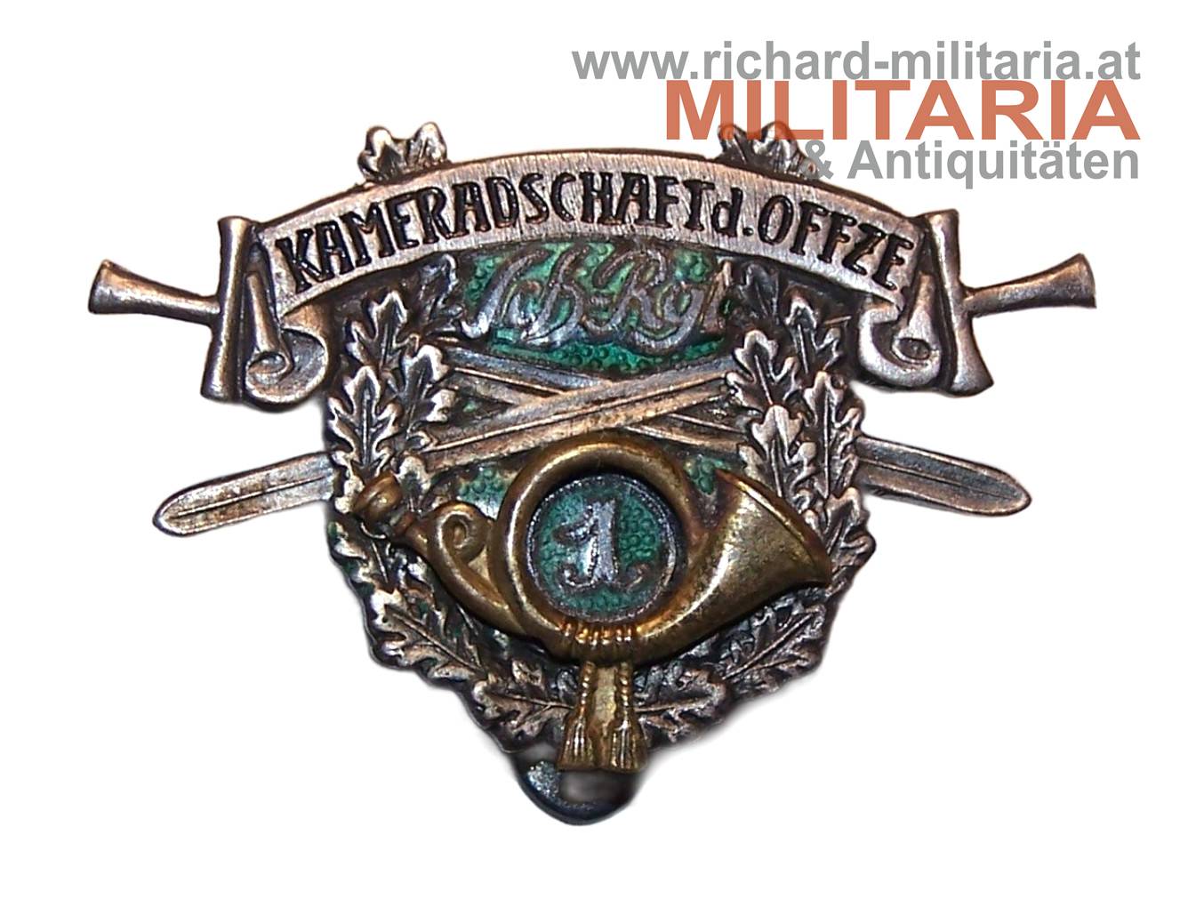 Knopflochabzeichen - Kameradschaft d. Offiziere - Schützen Regiment 1