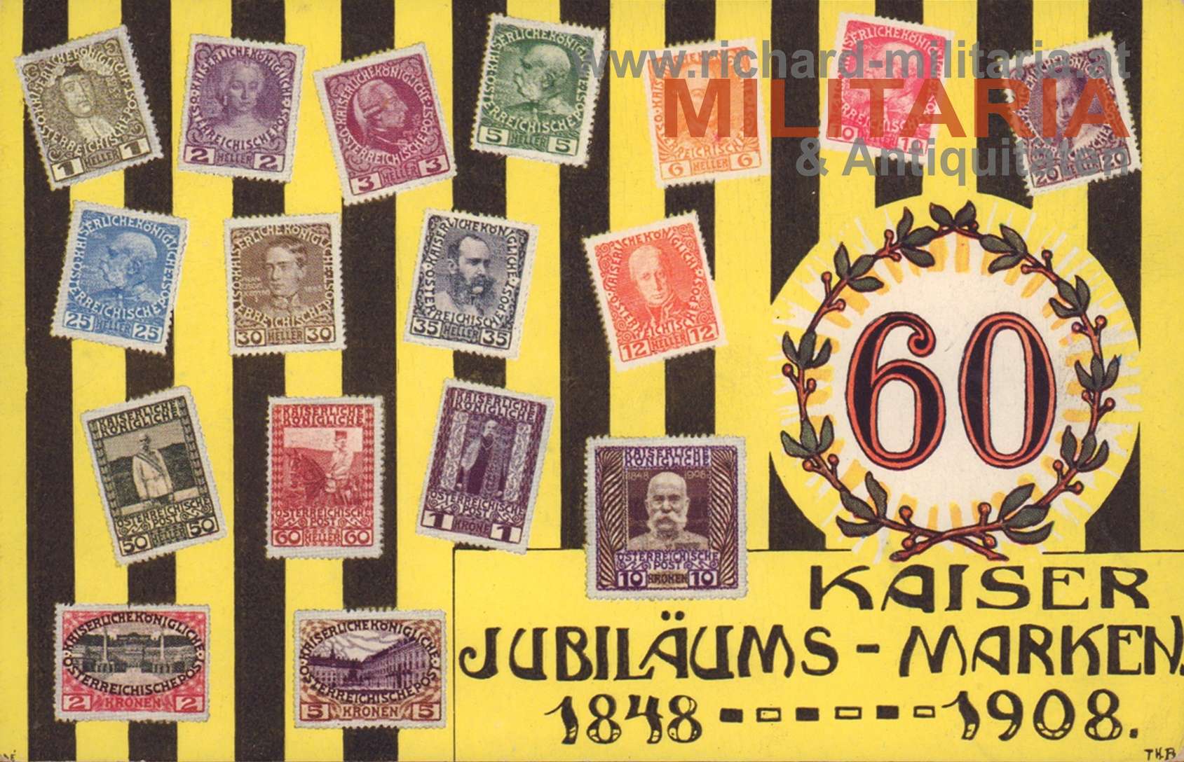 k.u.k. PK "Kaiser Jubiläums-Marken 1848-1908"