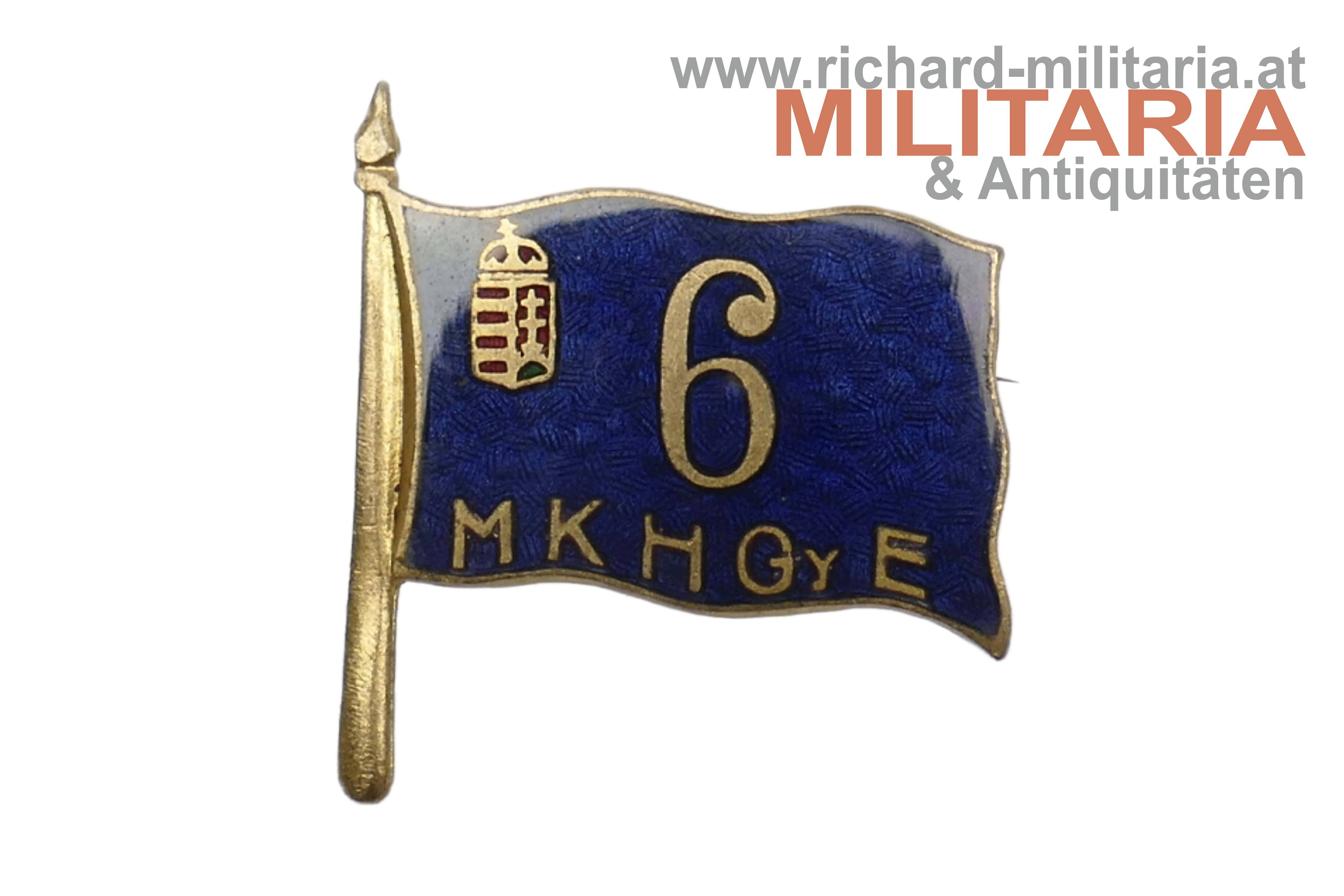 k.u. Kappenabzeichen - Honvéd Infanterie Regiment Nr. 6