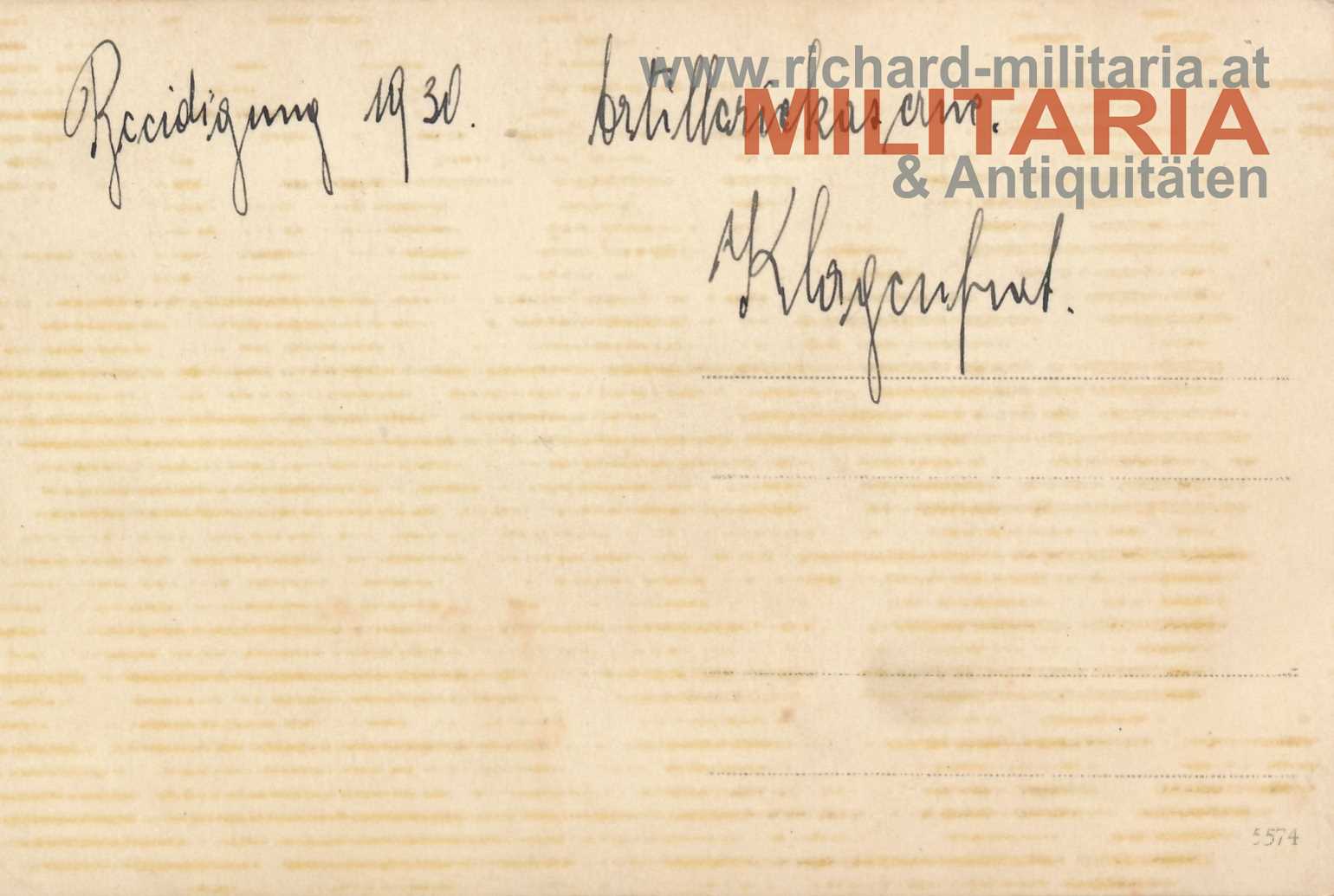 Foto - Österr. Bundesstaat - Beeidigung 1930 Artilleriekaserne Klagenfurt  