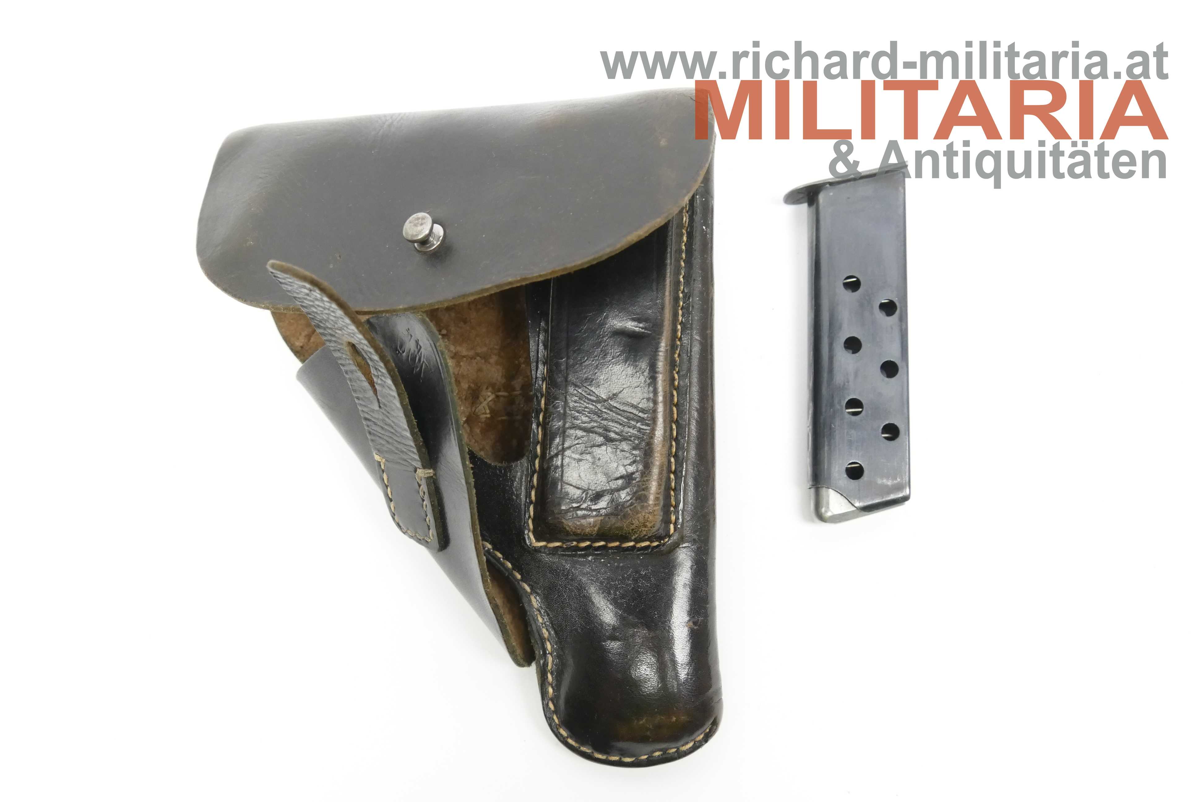Wehrmacht - Holster für Mauser Hsc - Kaliber 7,65 mit Magazin "Mauser" - jhg44