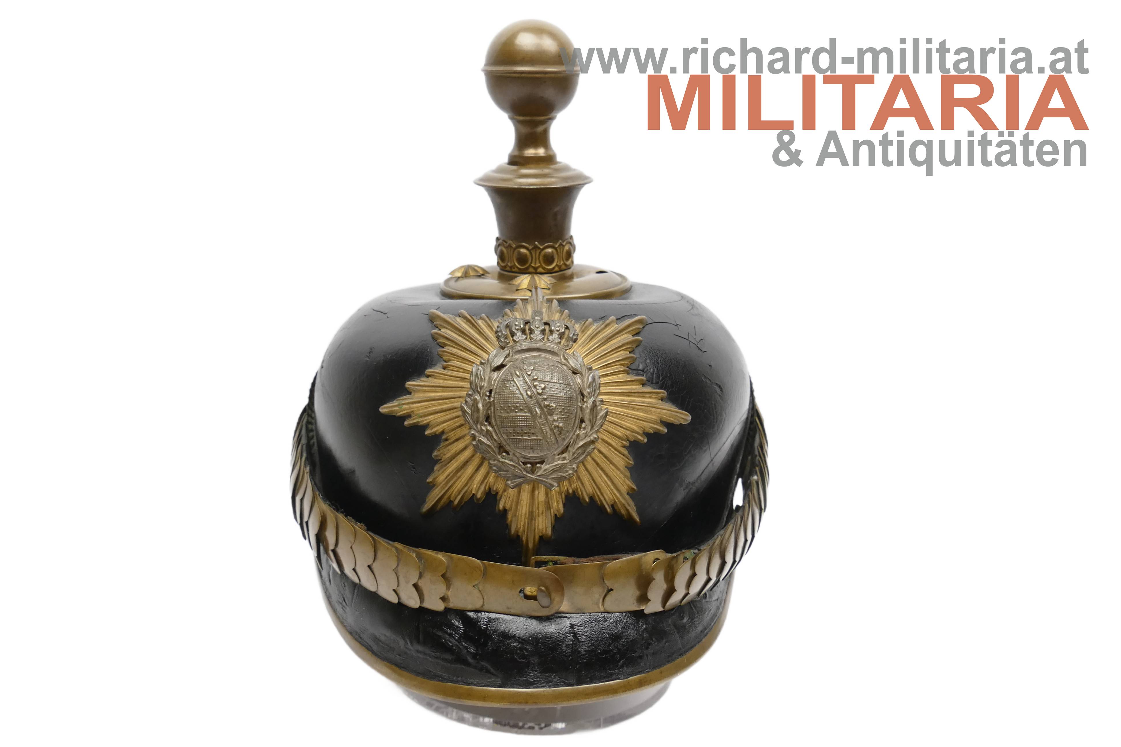 Sachsen - Pickelhaube für Offiziere der Artillerie