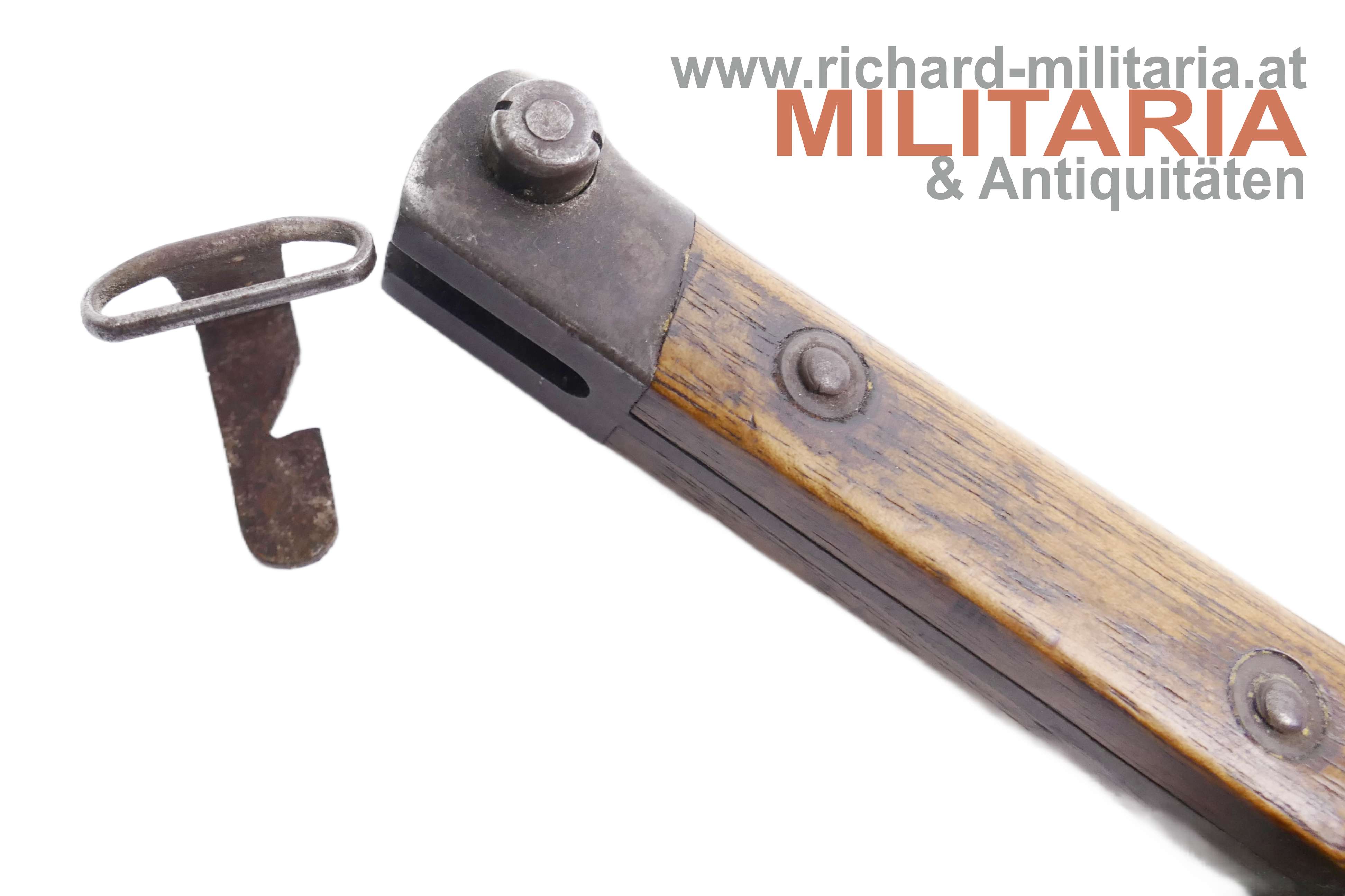 k.u.k. Messerbajonett M1895 - eingeschobener Portepeebügel