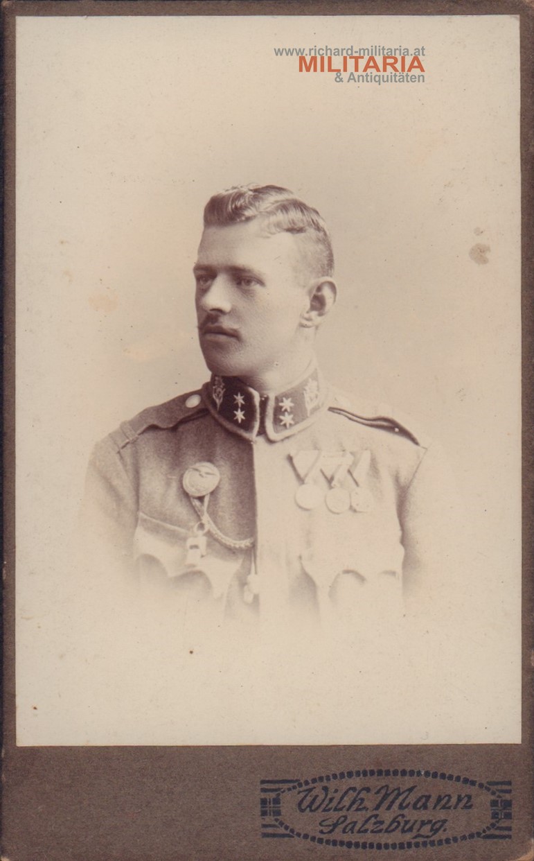 k.k. Landesschützen - Unterjäger mit Auszeichnungen