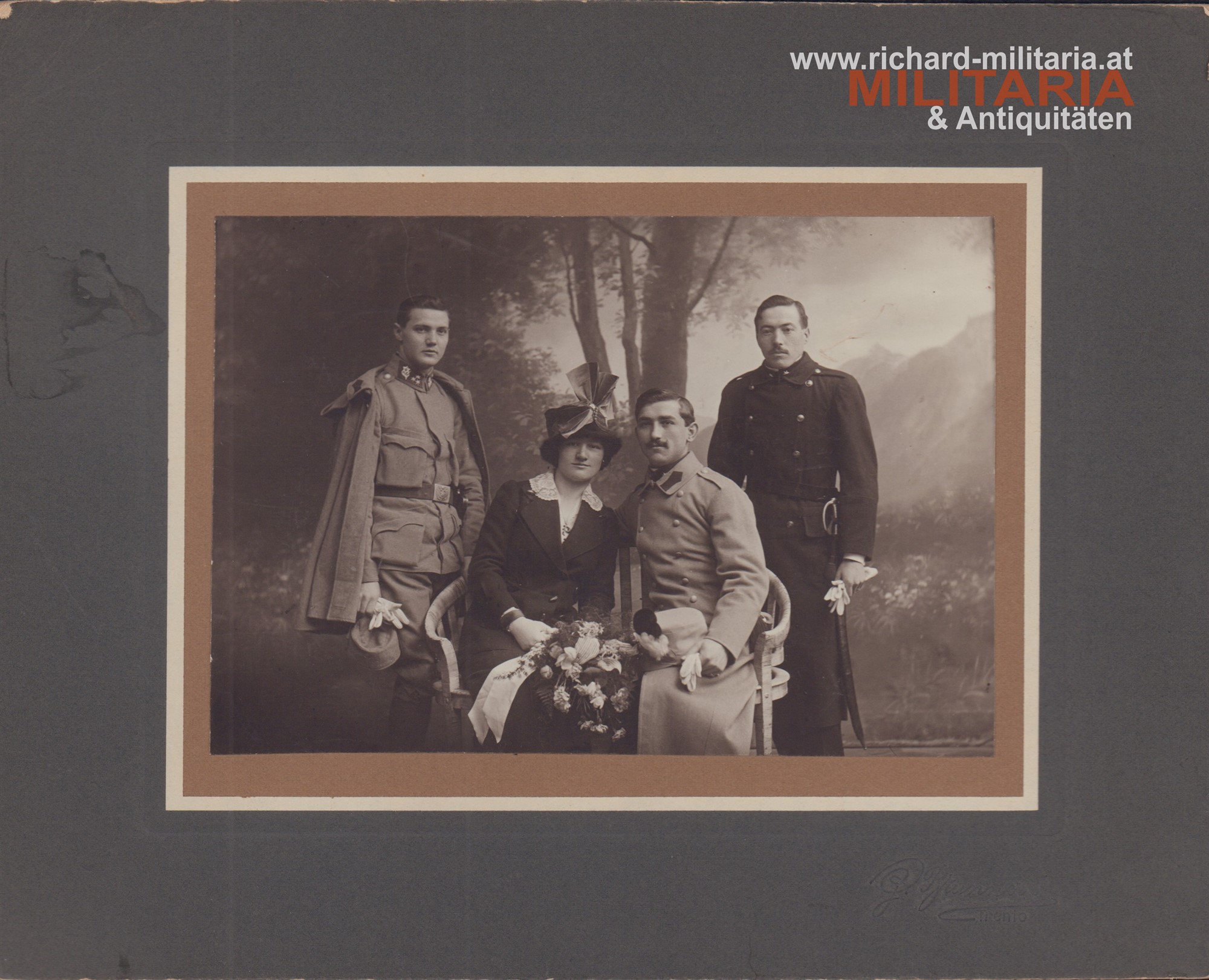 k.k. Landesschützen-Zugsführer mit Familie