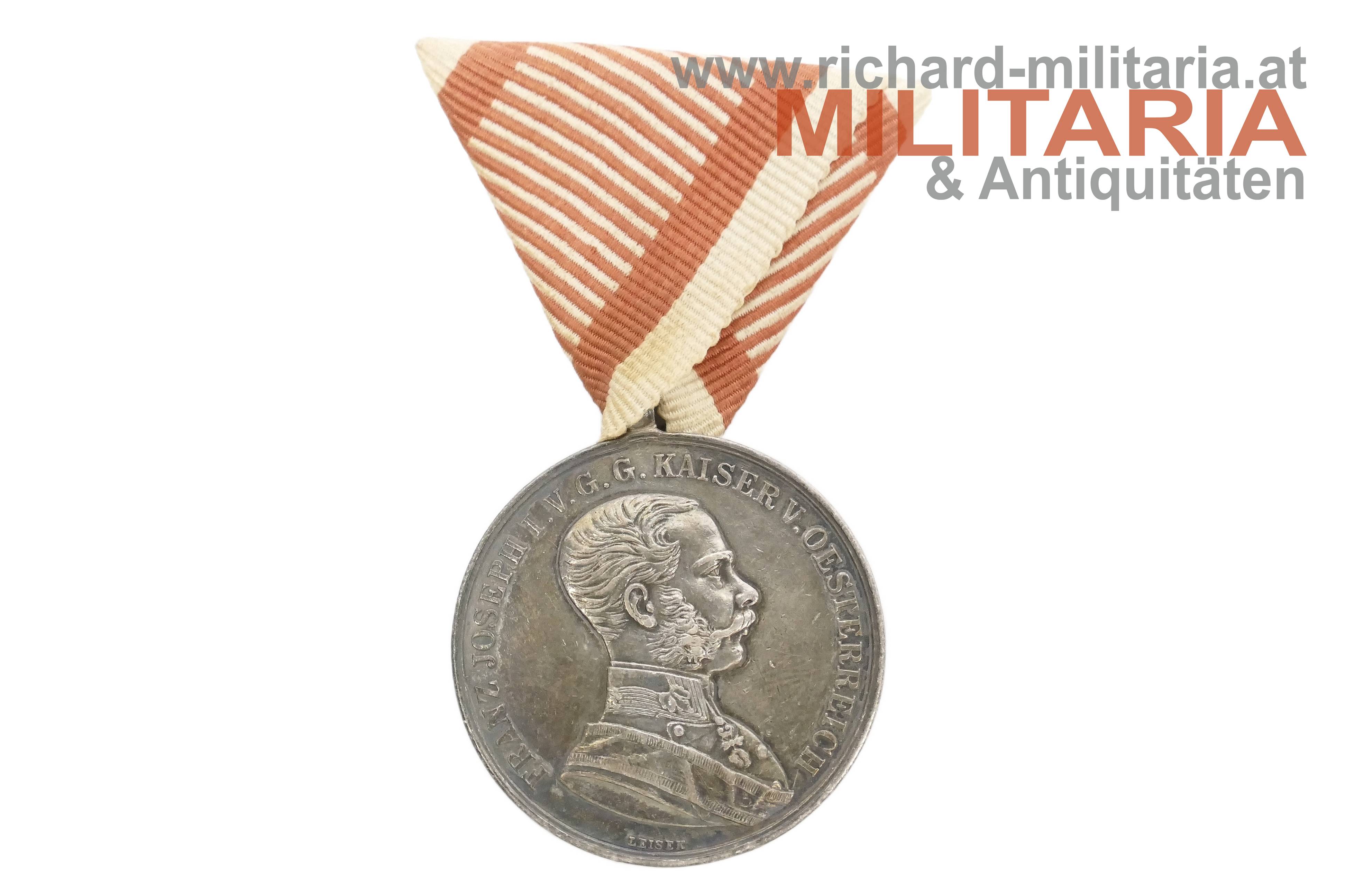 k.u.k. Silberne Tapferkeitsmedaille 1. Klasse Kaiser Franz Joseph
