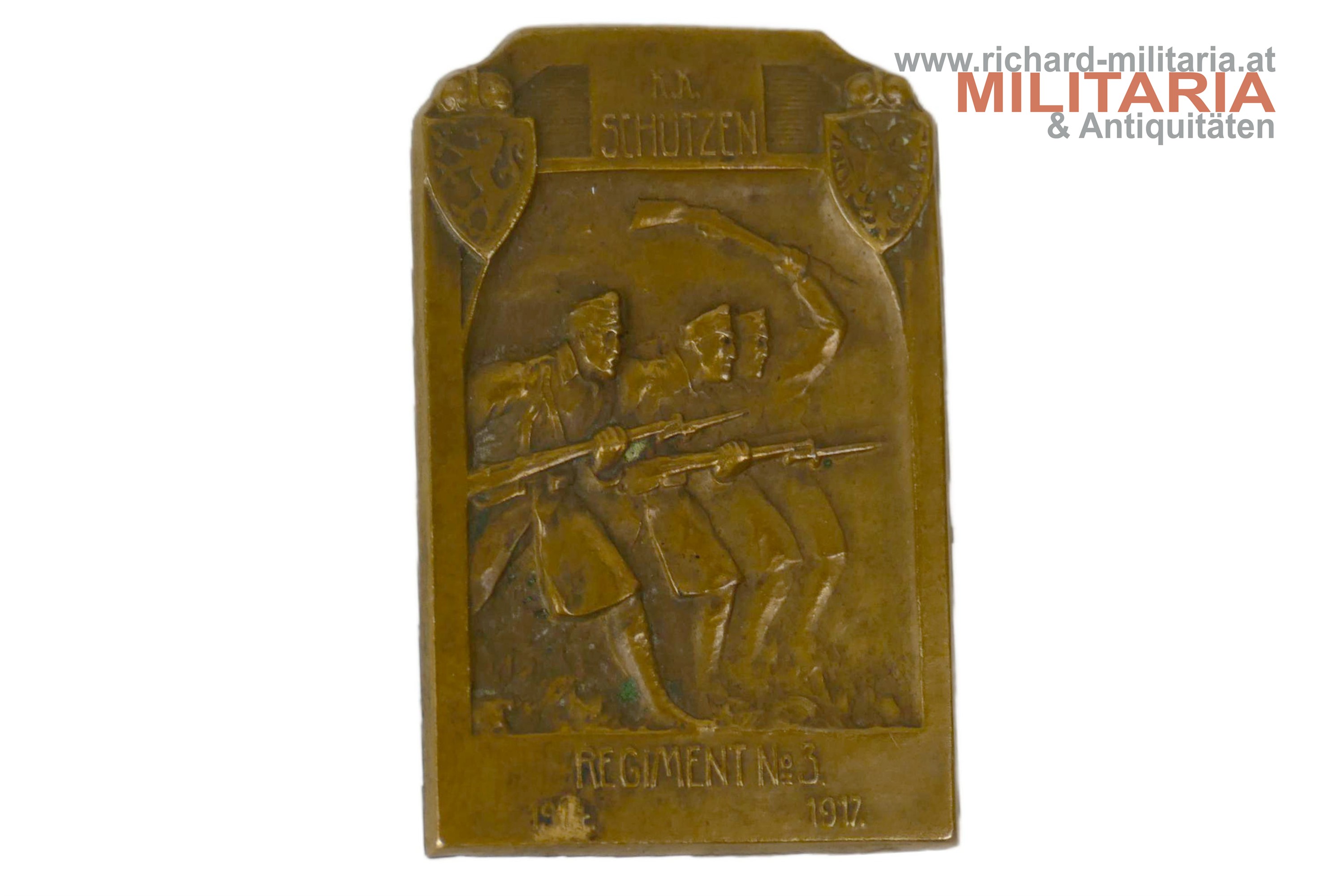 k.k. Kappenabzeichen Schützen Regiment Nr. 3 - 1914-17 