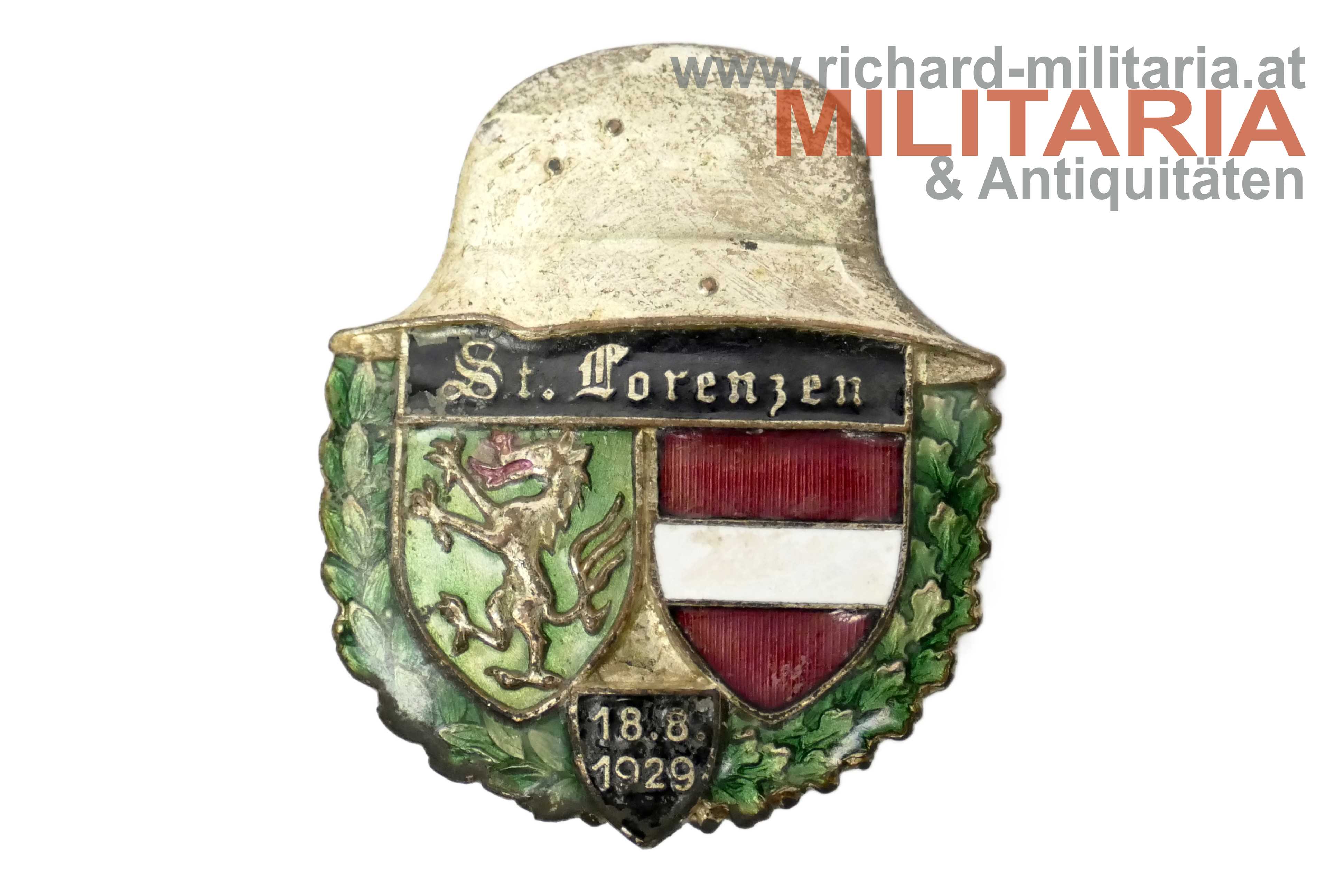 Heimwehr-Abzeichen - St. Lorenzen 18.8.1929