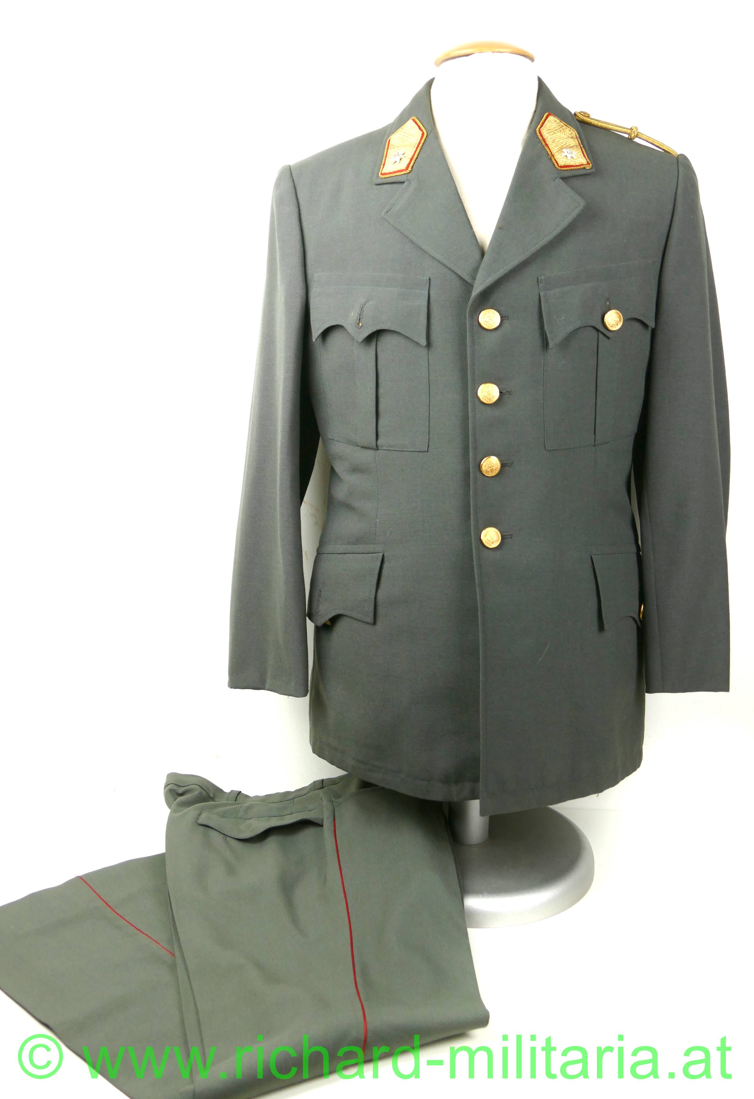 Österreich Brigadier G. Kaiser - Uniformrock + Hose 1976