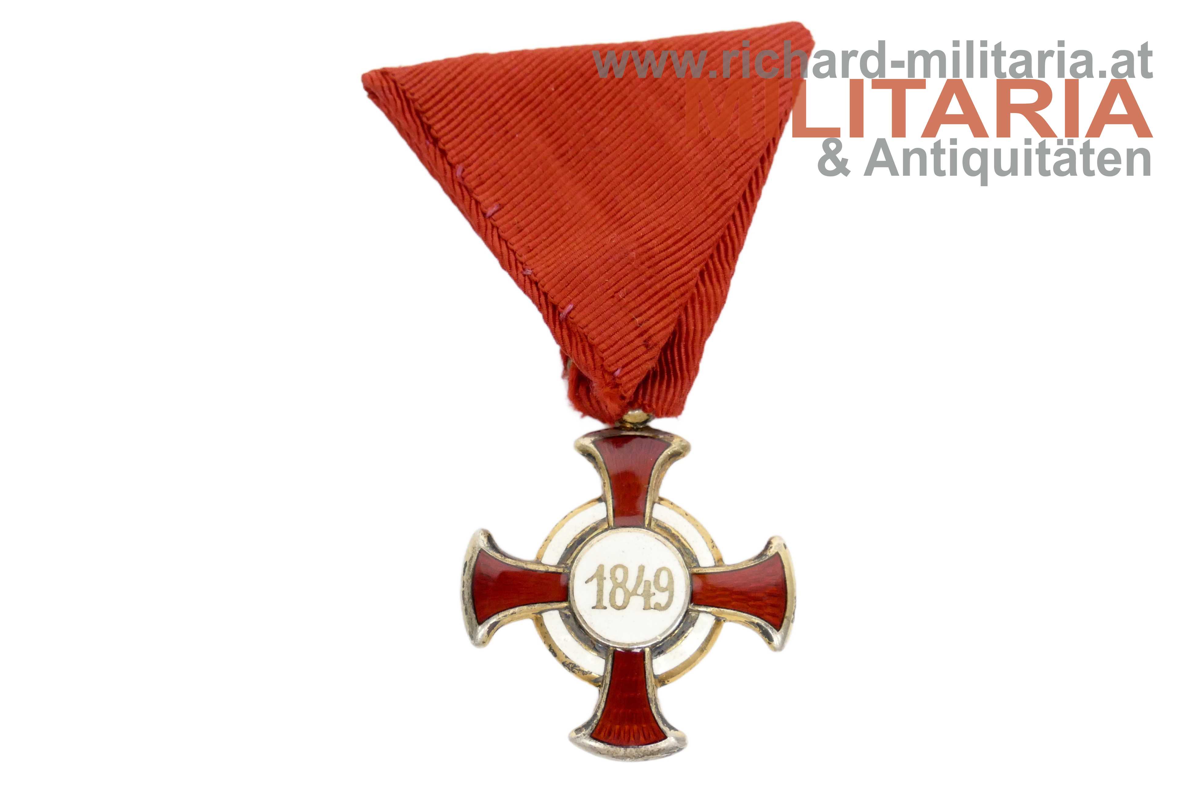 k.u.k. Goldenes Verdienstkreuz - HUW Silber