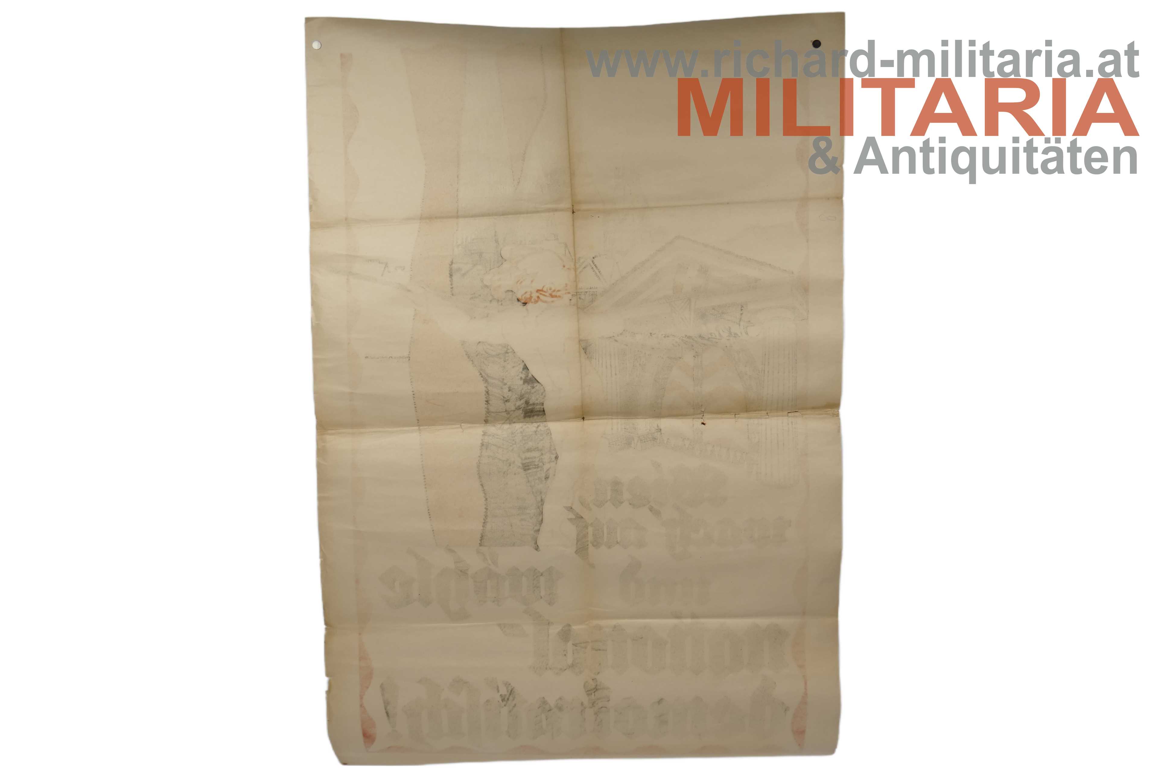 Plakat "Wien wach auf und wähle national-demokratisch!"