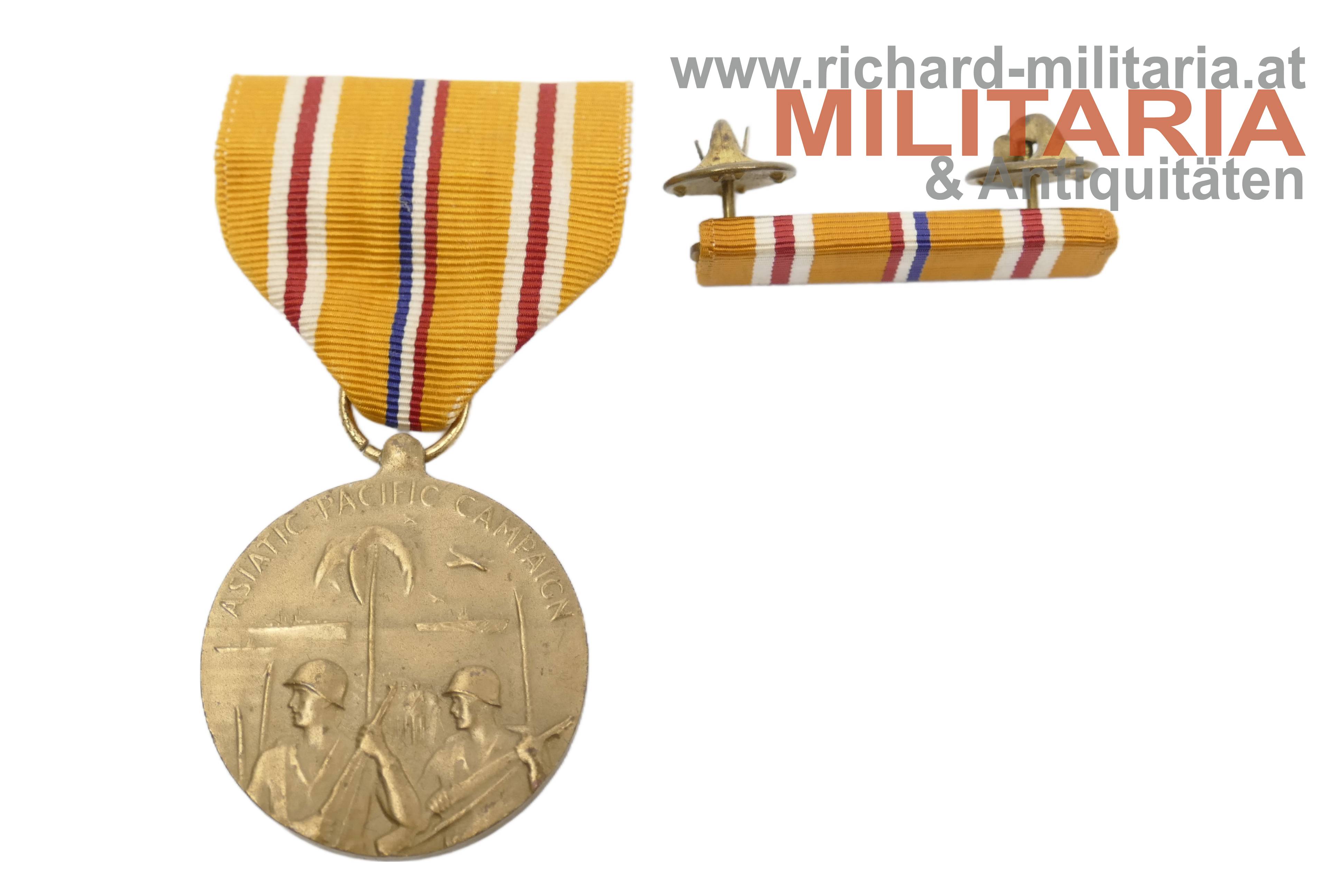 USA Asiatic-Pacific Campaign Medal 1941-1945 mit Bandspange