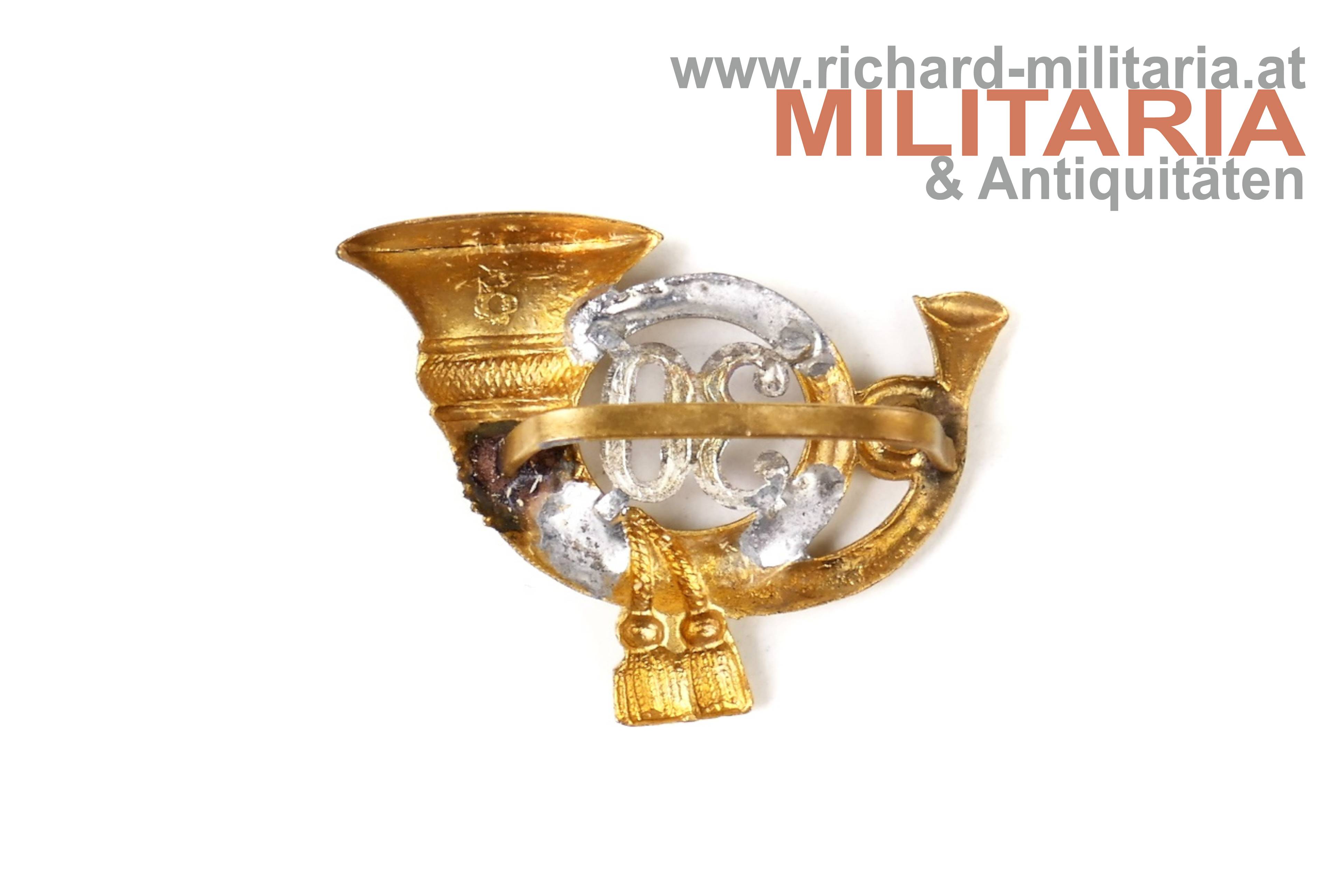 k.k. Jägerhorn für die Kappe - 30er Jäger