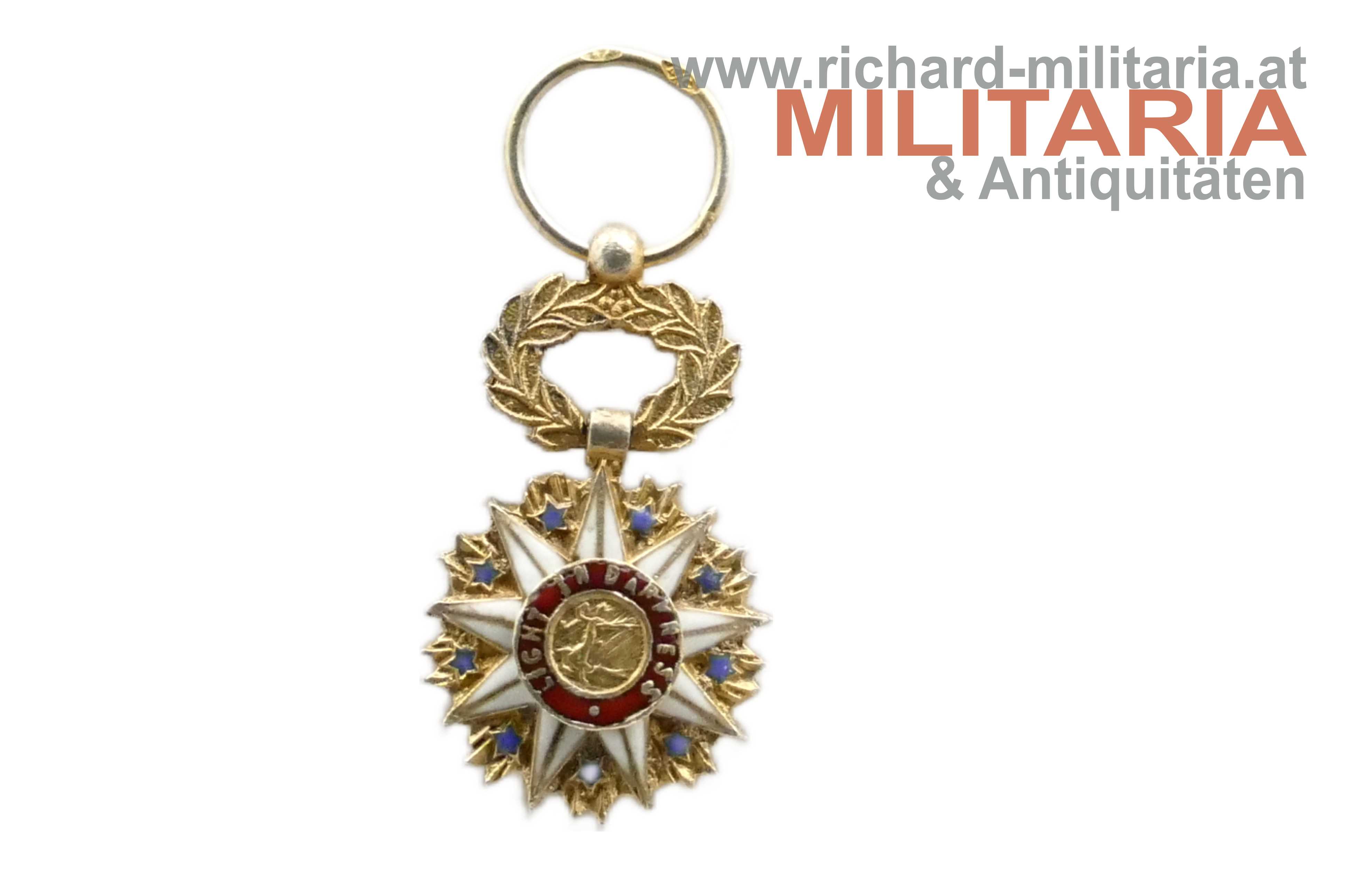 Liberia - Stern von Afrika-Orden - MINIATUR - GOLD