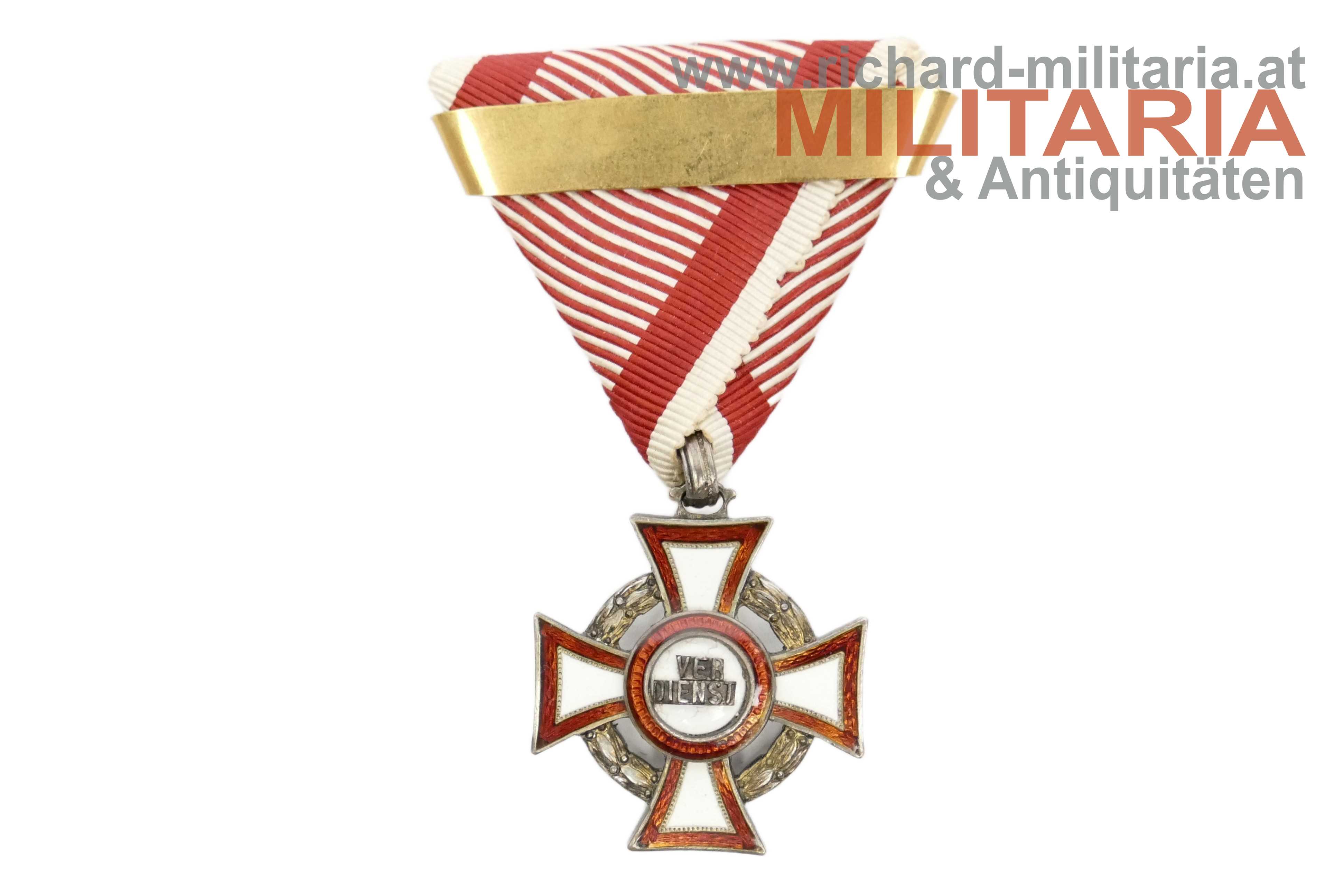 k.u.k. Militärverdienstkreuz 3. Klasse mit KD und Wiederholungsspange