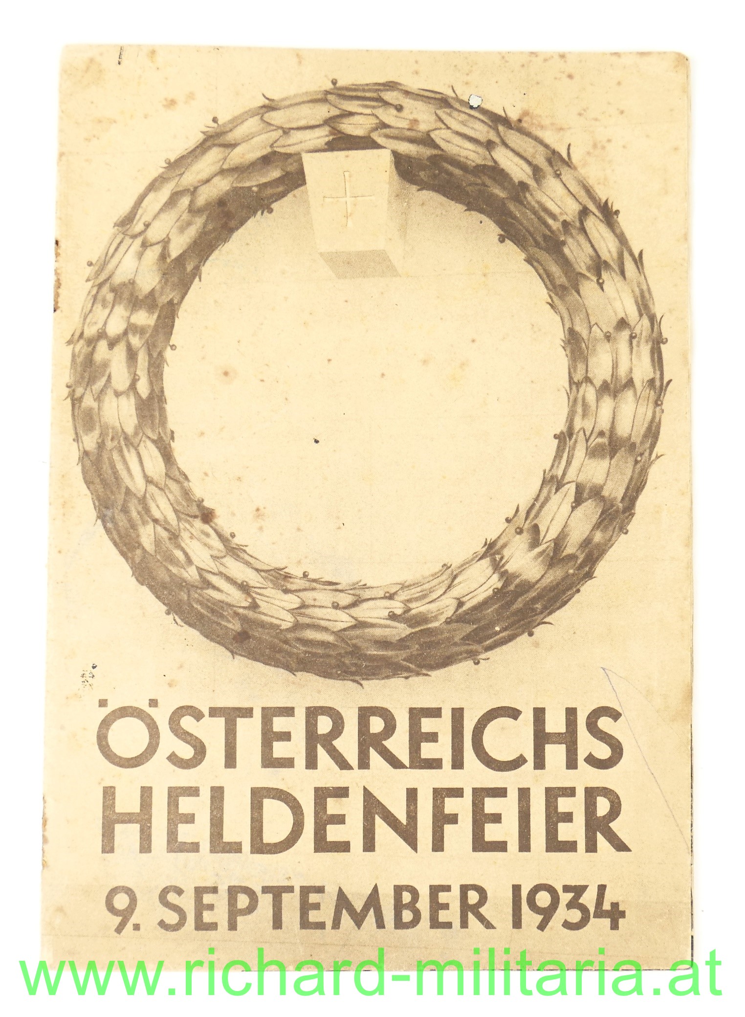Österreichs Heldenfeier 9. September 1934