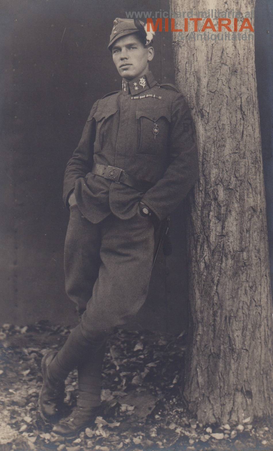 Foto k.k. Kaiserschützen - Militär-Bergführer-Abzeichen (!)