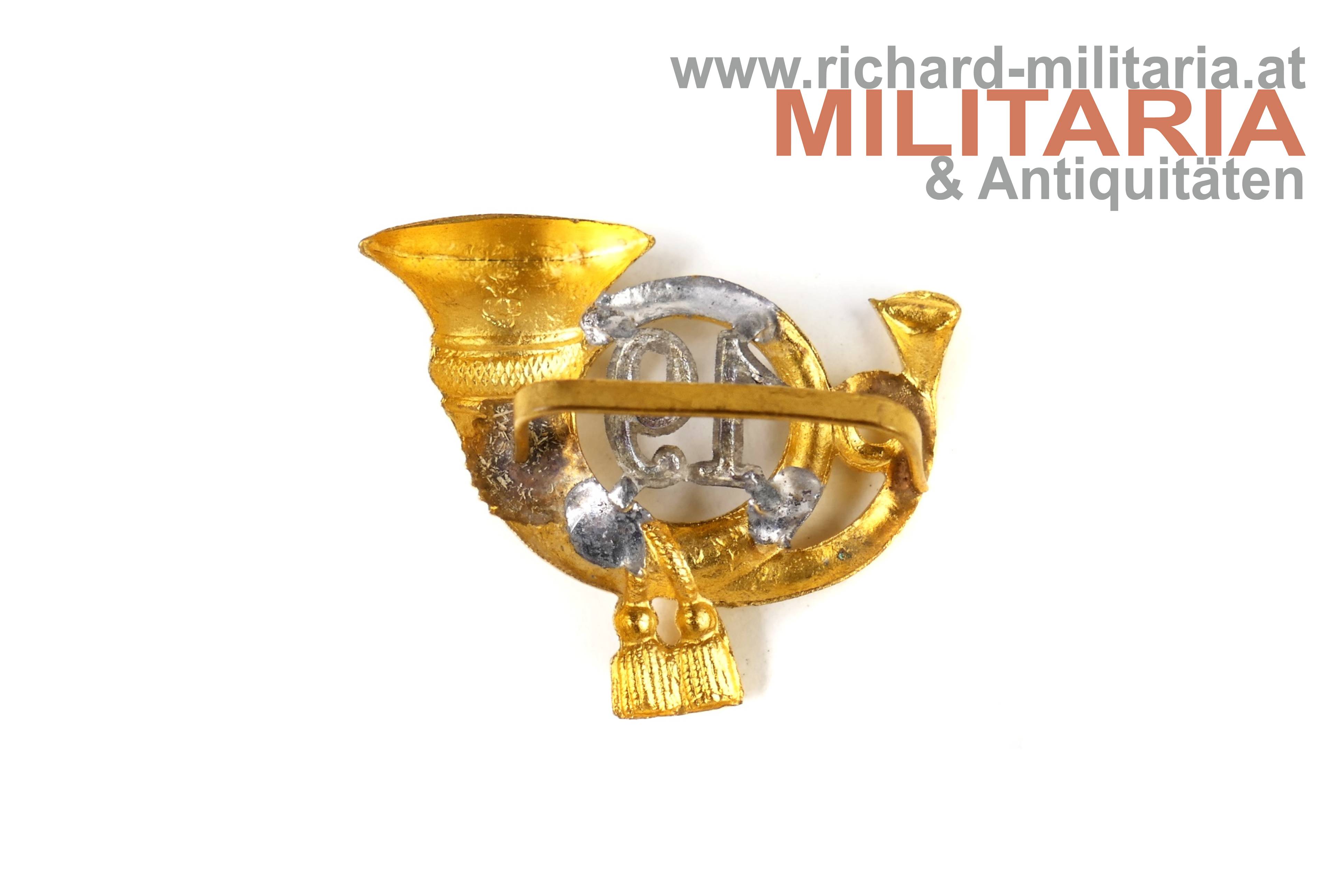 k.k. Jägerhorn für die Kappe - 19er Jäger