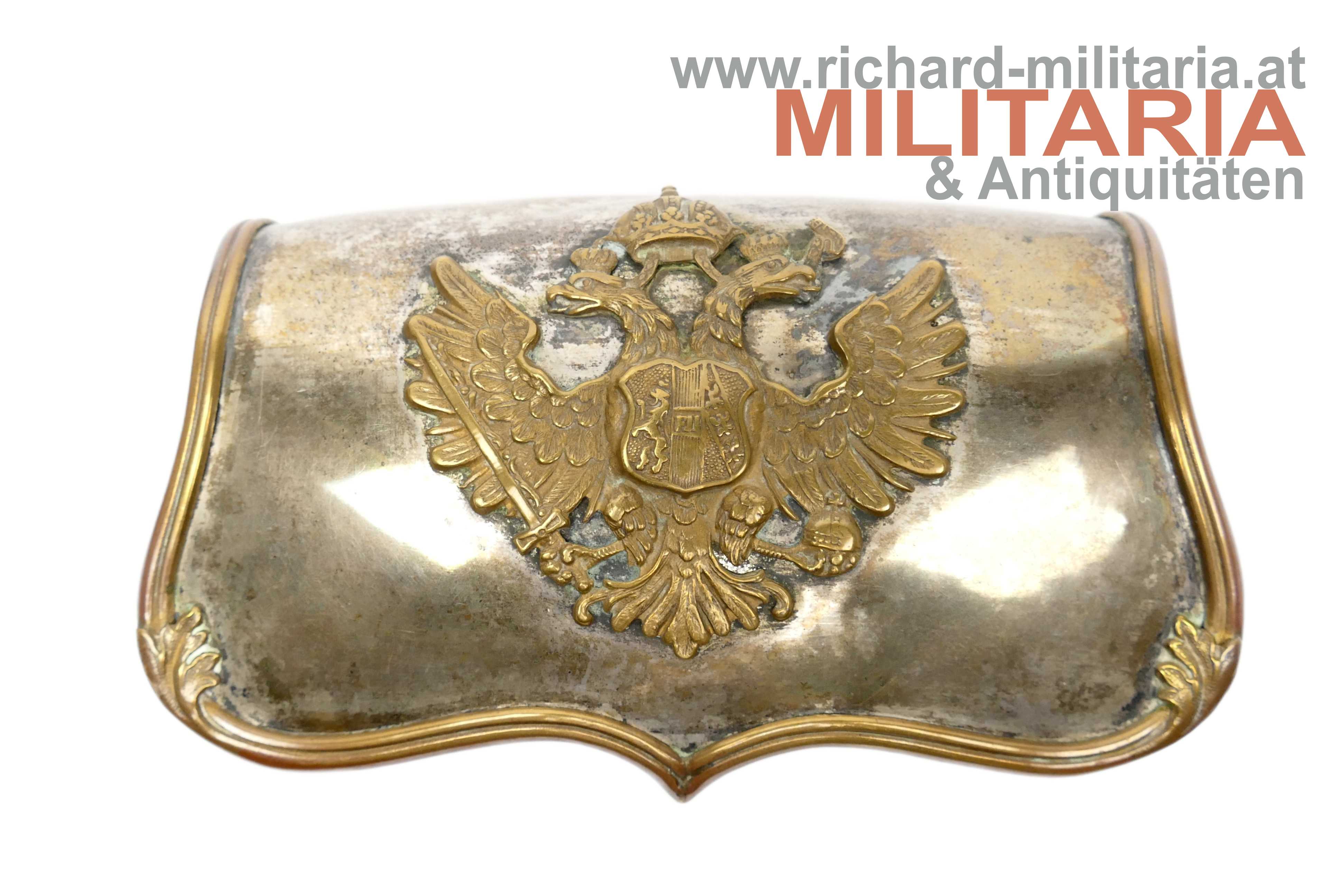 k.u.k. Kavallerie-Kartuschenkasten für Offiziere mit Bandolier