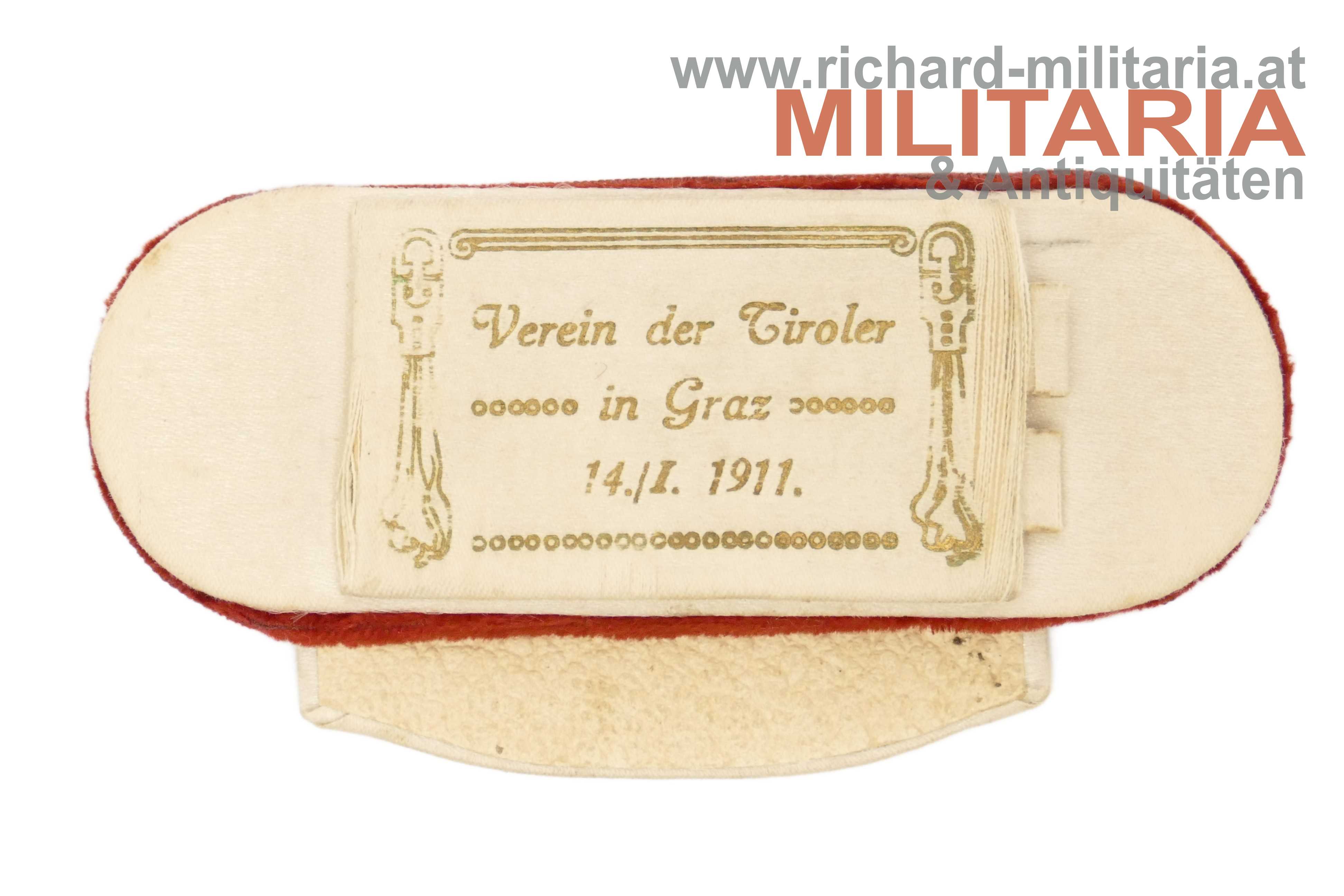 Ballspende - Verein der Tiroler in Graz - 14. Jänner 1911