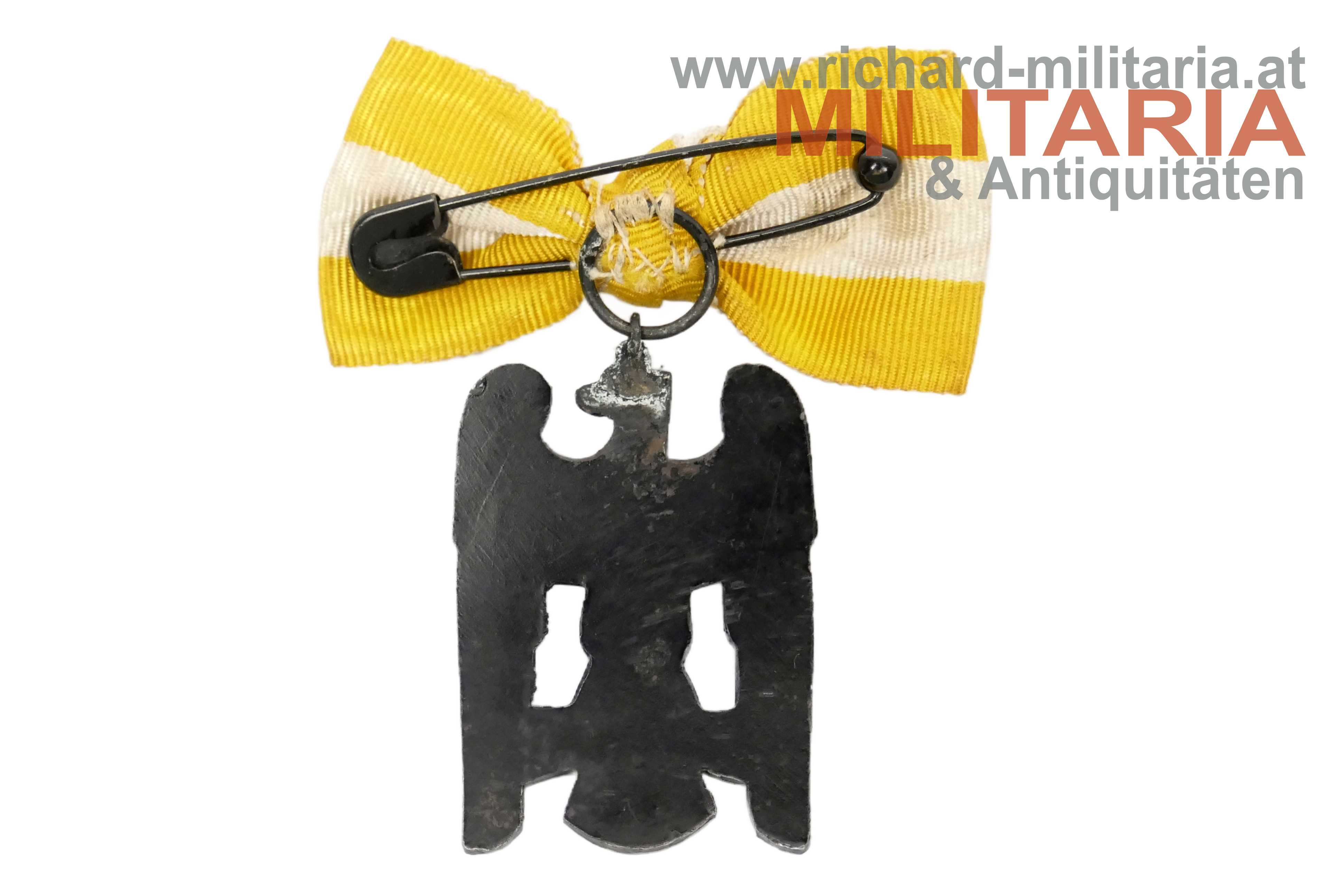 Schlesisches Bewährungsabzeichen 2. Klasse mit Damenmasche (!)