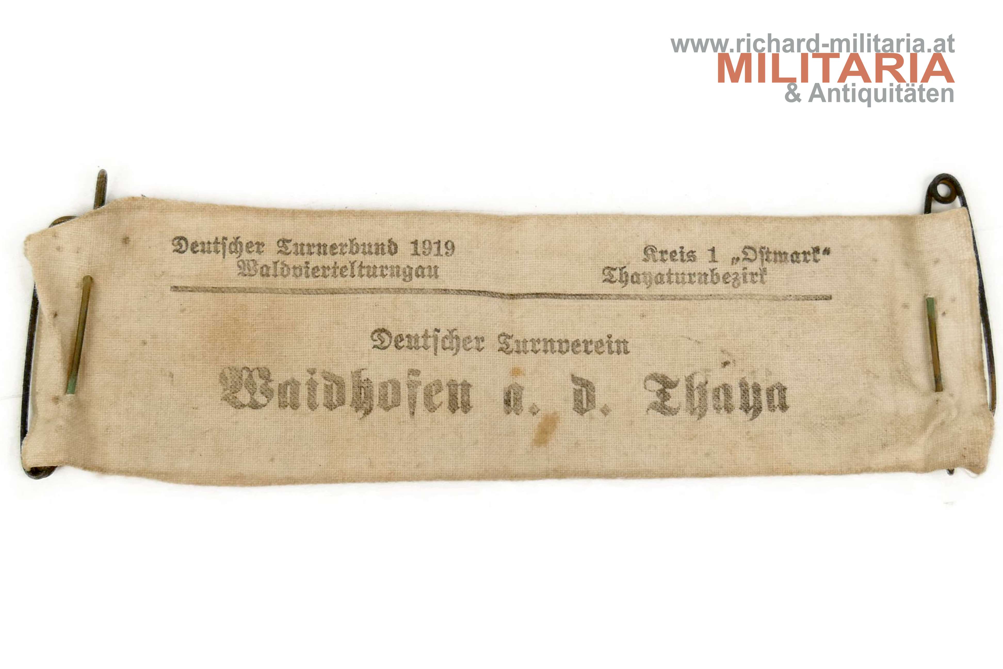 Deutscher Turnerbund - Waldviertelturngau - Waidhofen a. d. Thaya - 1919