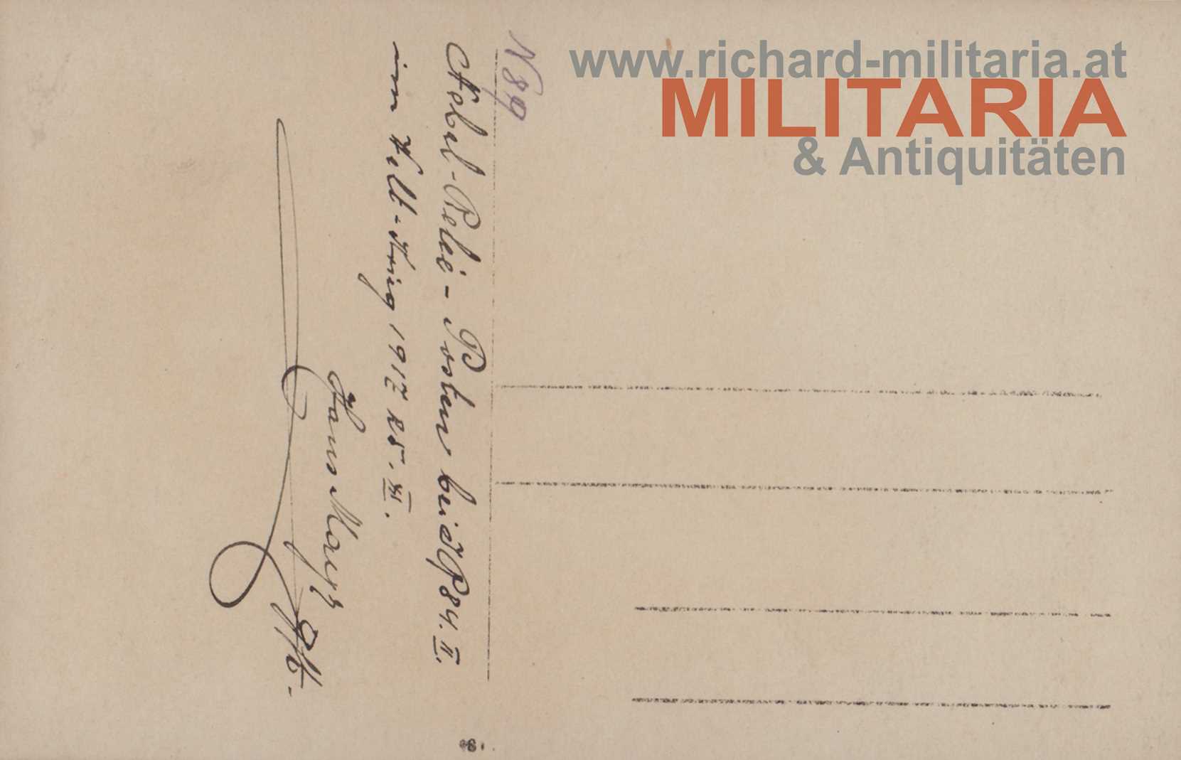 k.u.k IR 84 Foto - "Nebel-Pelé-Posten beim IR 84 II. Stab" - 1917