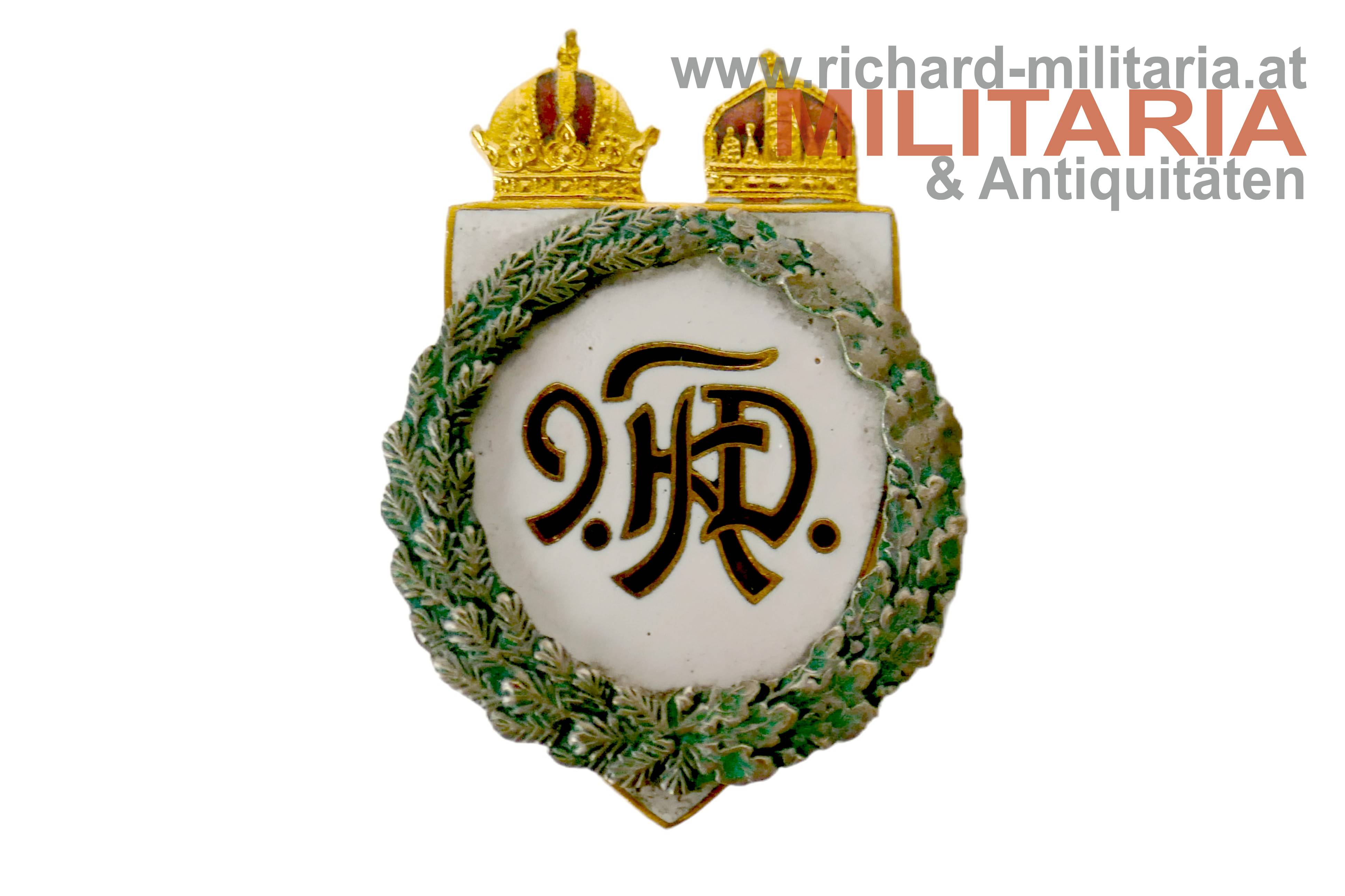 k.u.k. Kappenabzeichen 9. KTD. Kavallerie Truppendivision