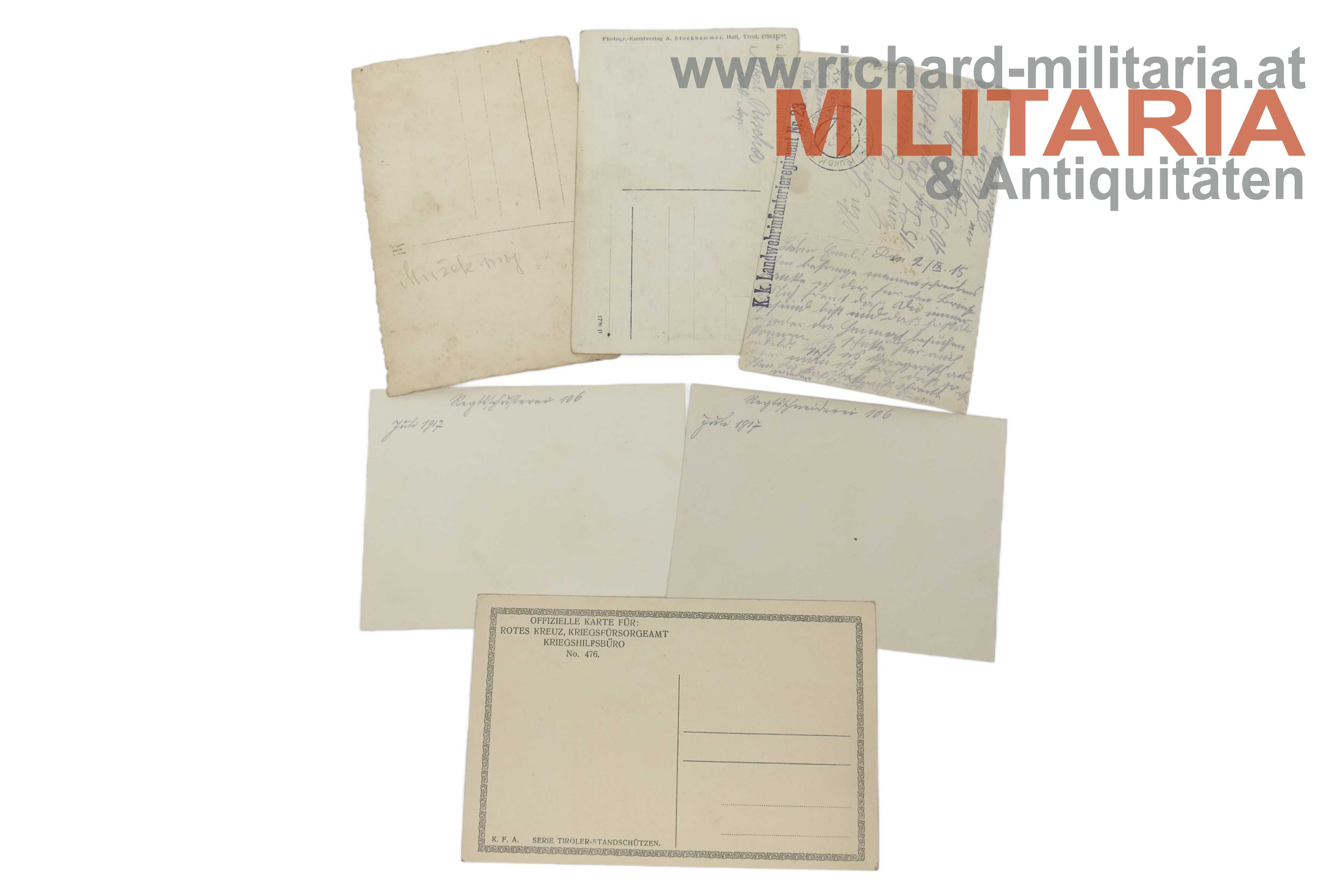 k.u.k. Fotokonvolut - LIR Nr. 23 - bos. herz. IR Nr. 4  - Tiroler Standschützen