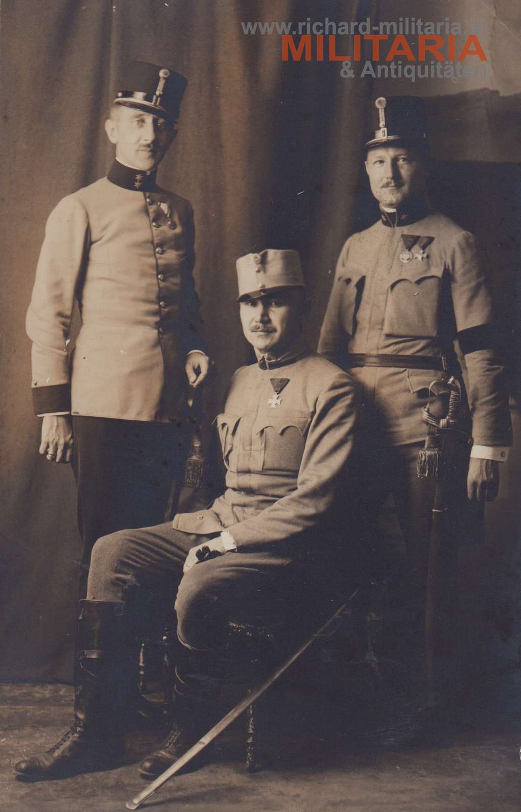 3 k.u.k. Offiziere - 1914 Graz