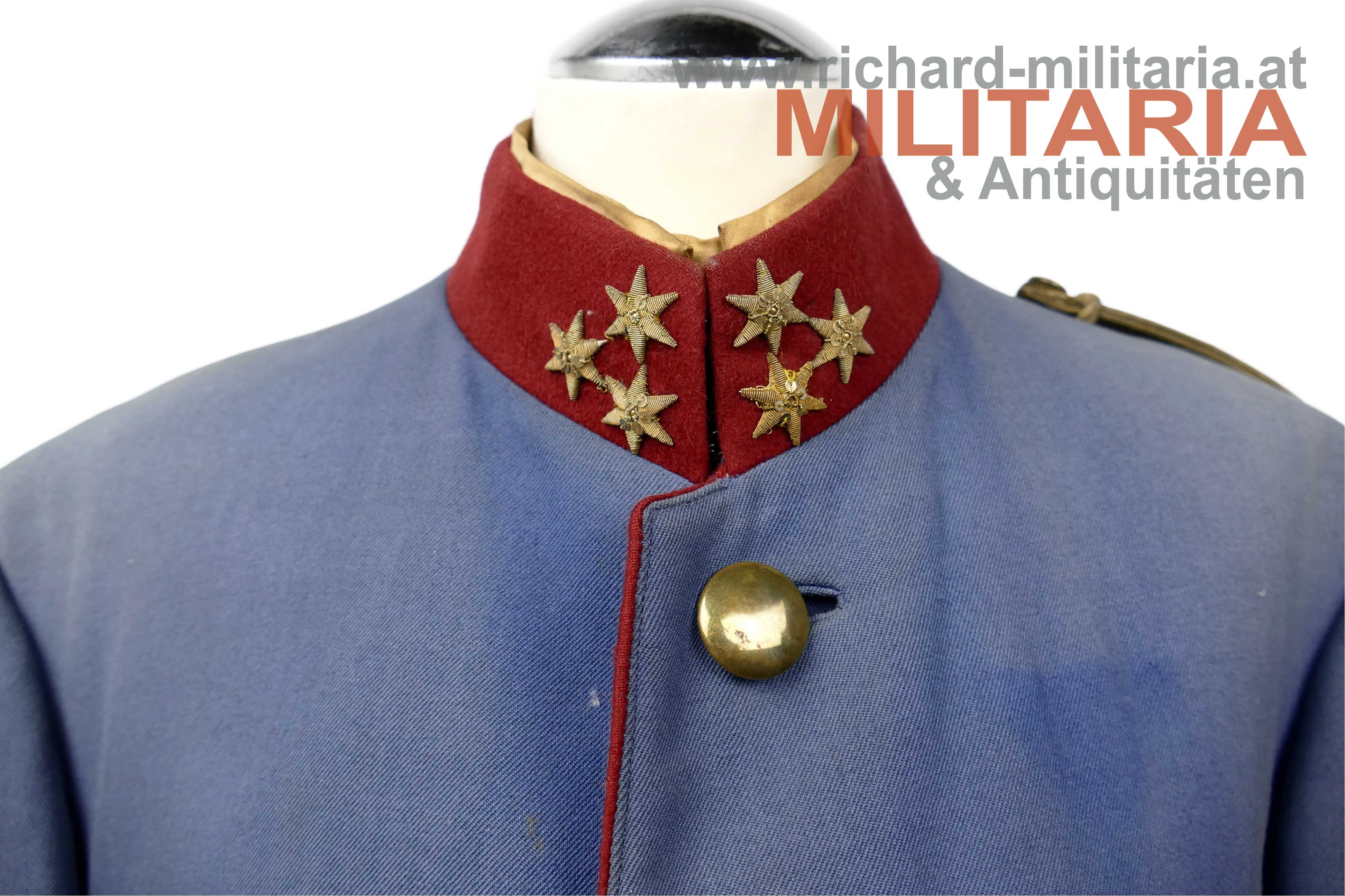 k.u.k. Dragoner-Uniformrock - Rittmeister - Dragoner-Reg. Nr. 14