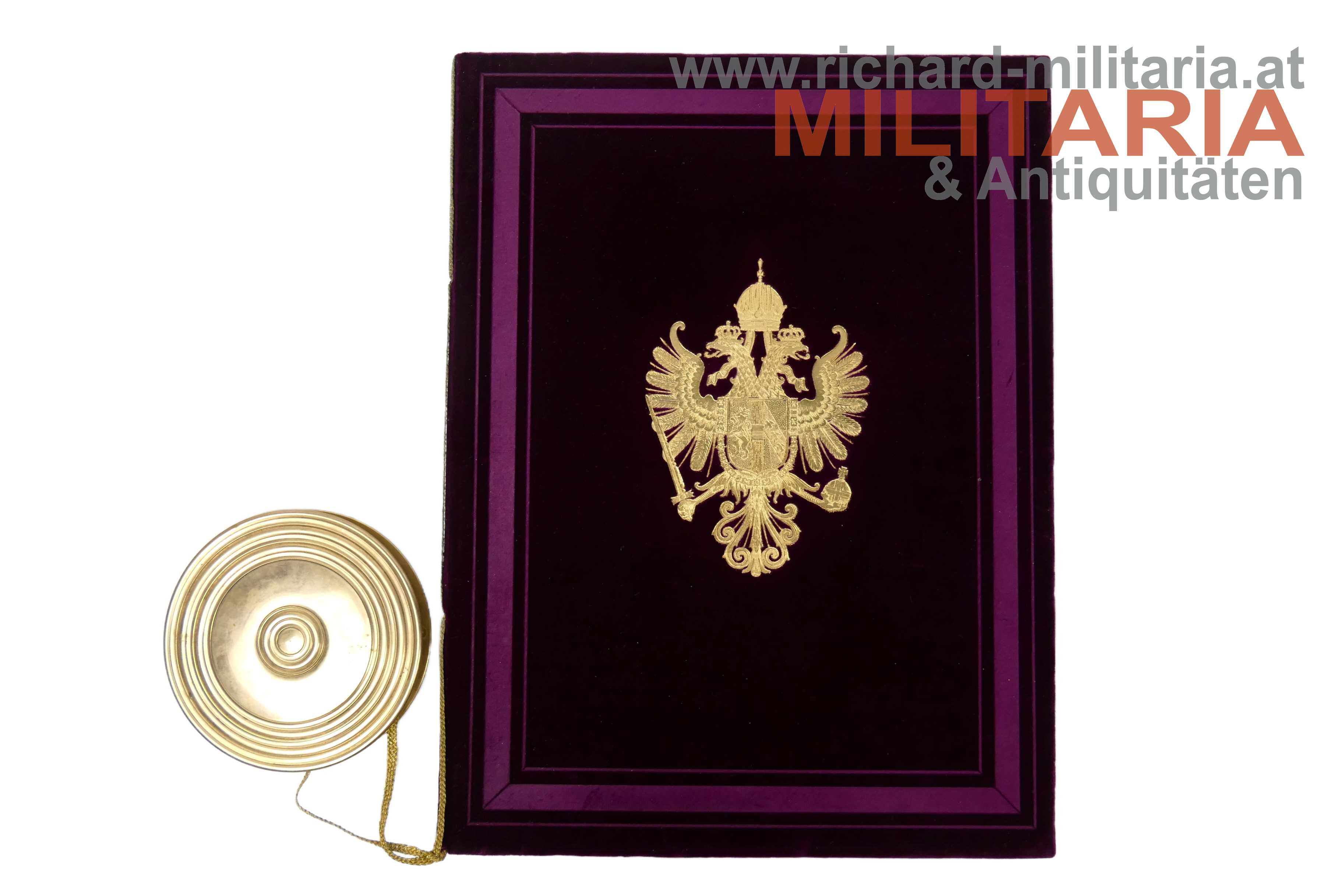 k.u.k. Adelsdiplom - Major Carl Moritsch Edler von Morenau - IR 84 - 1895