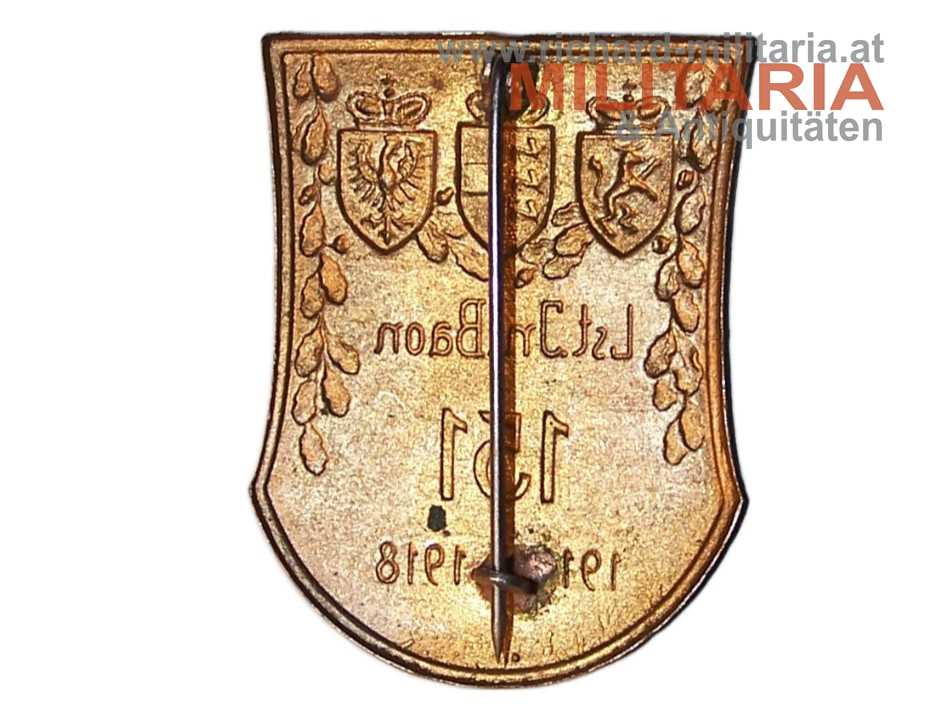 k.u.k. Kappenabzeichen - Lst. Inf. Baon. 151 - 1914-1918