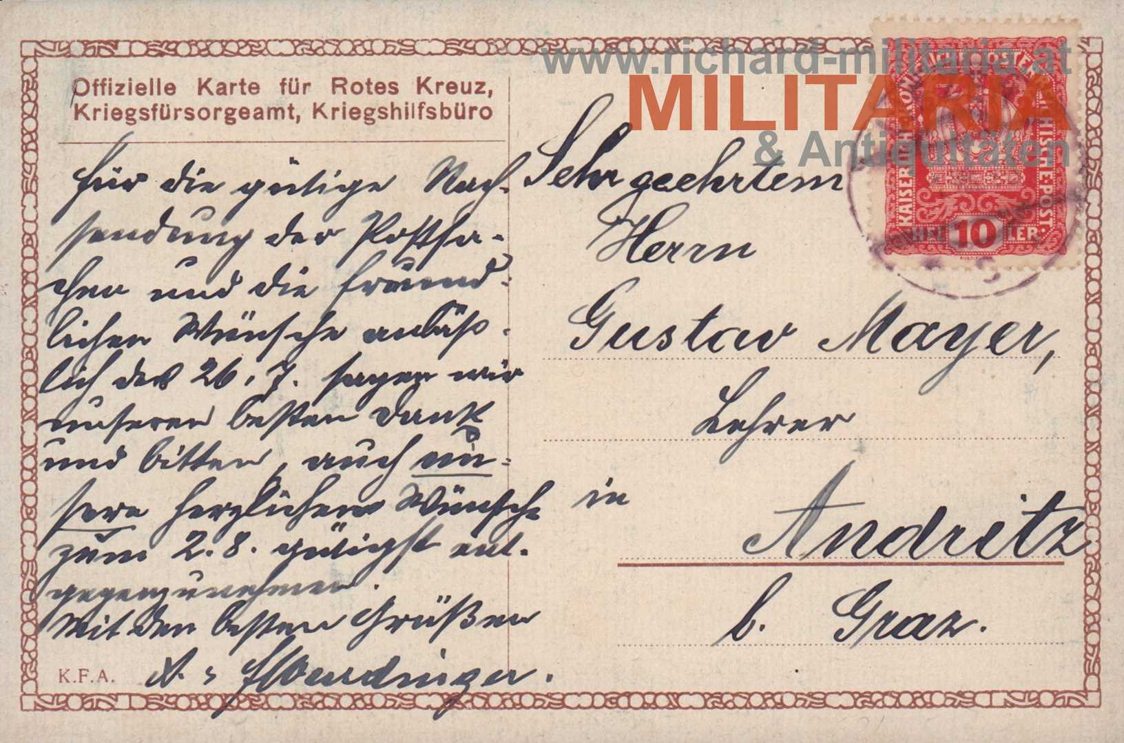 PK - Nr.87 Eingerichtete Feldbäckerei