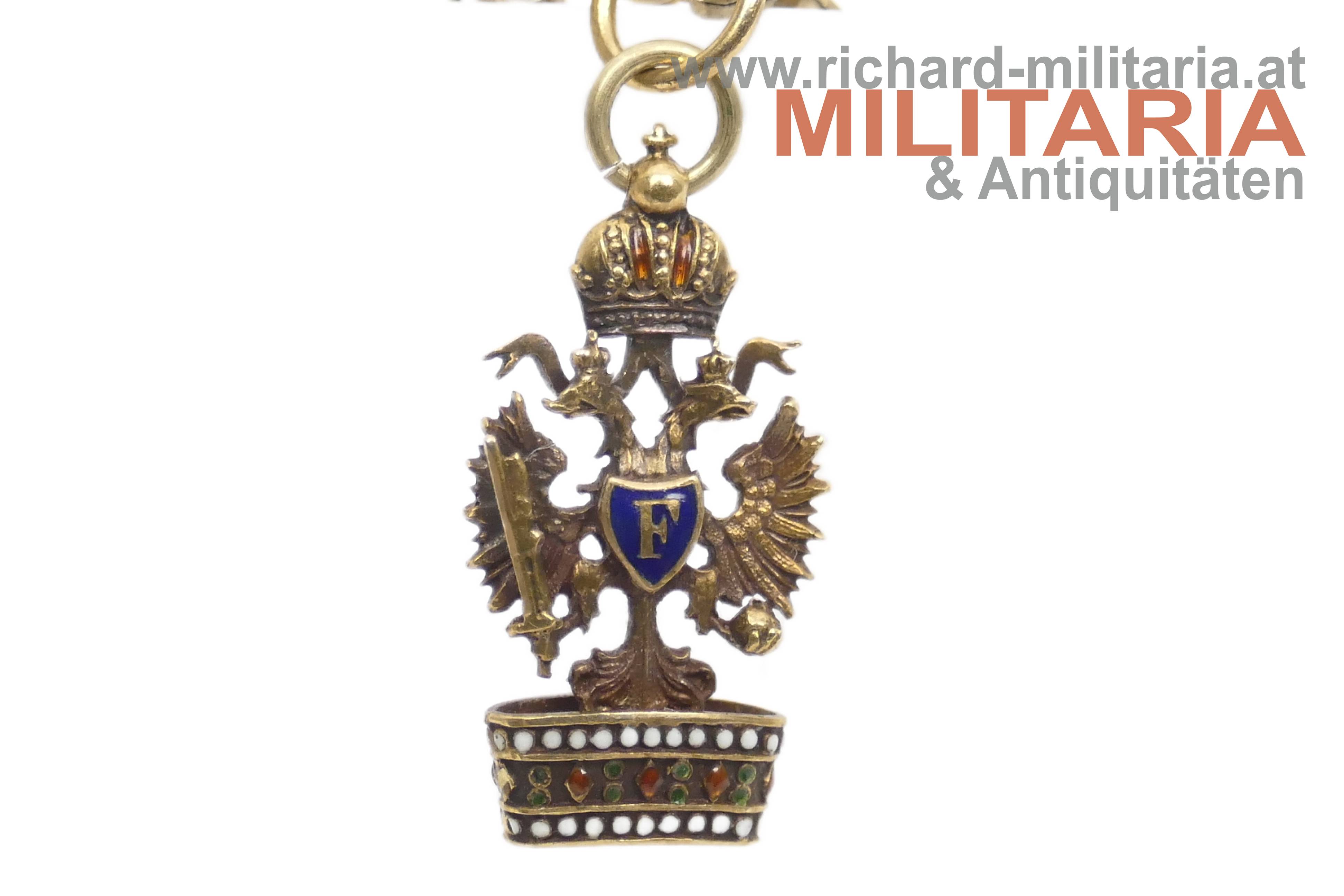 k.u.k. Orden der Eisernen Krone MINIATUR - GOLD 