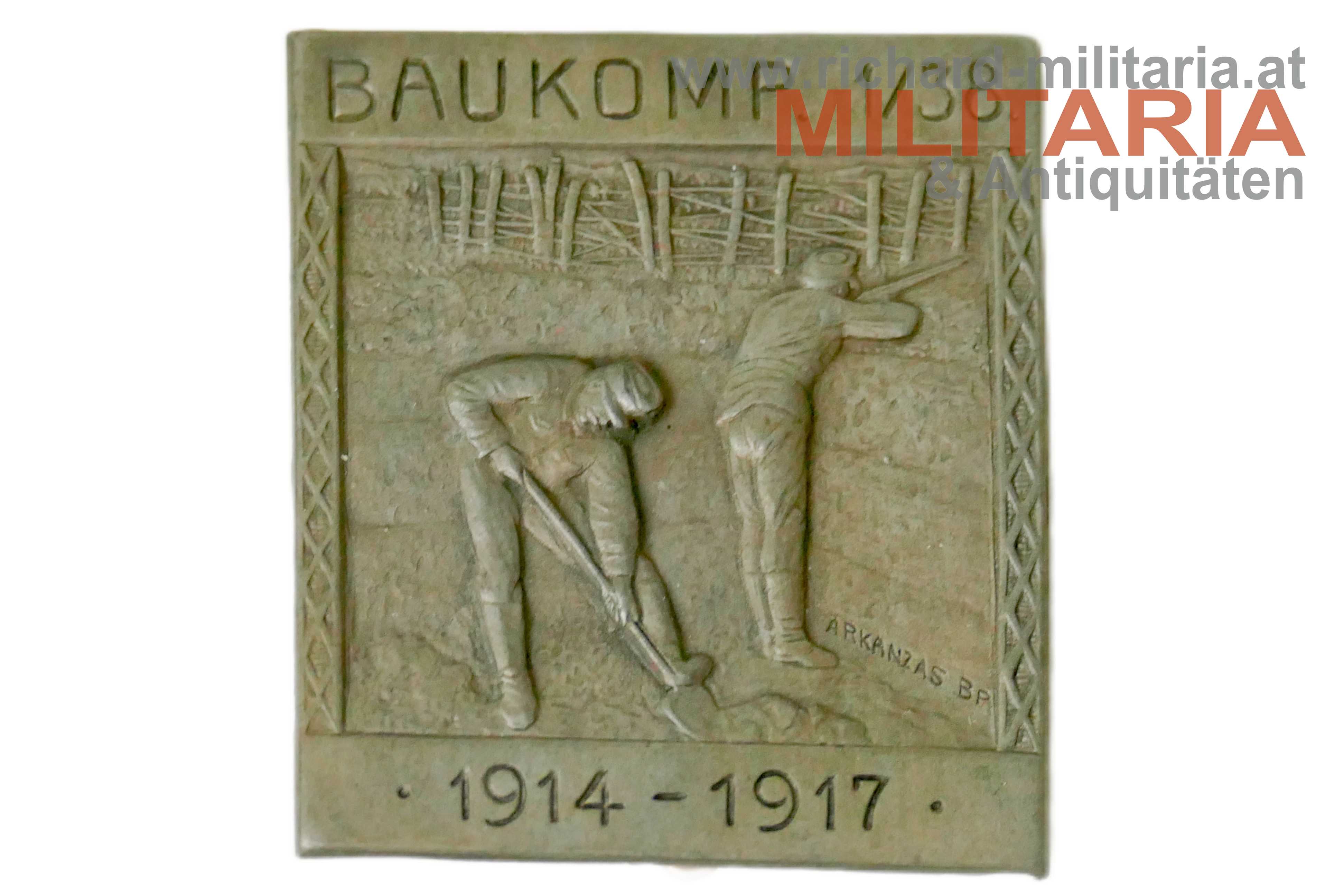 k.u.k. Kappenabzeichen - BAUKOMP. 1/38 - 1914-1917