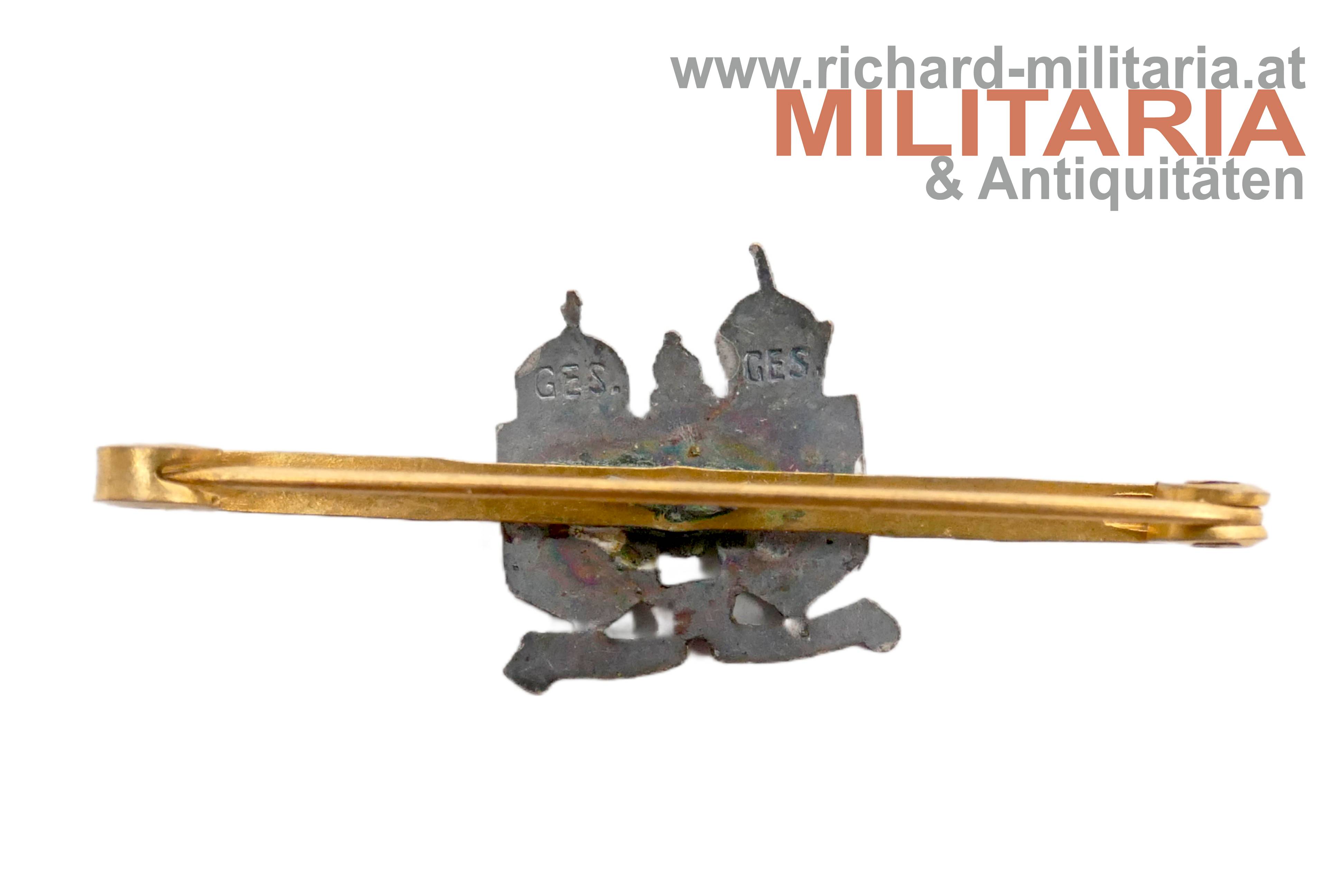 k.k. patriotisches Abzeichen -  Gesellschaft vom österreichischen silbernen Kreuz