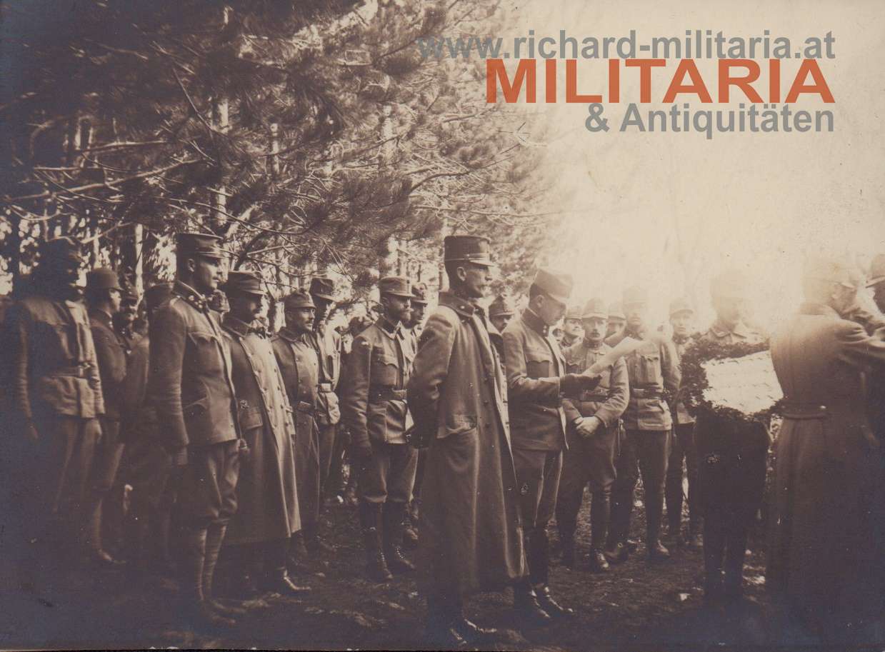 k.u.k. LIR 2 - Obstl. Hirsch Kommdt mit General 7.11.1916 - nach 9. Schlacht im Karst