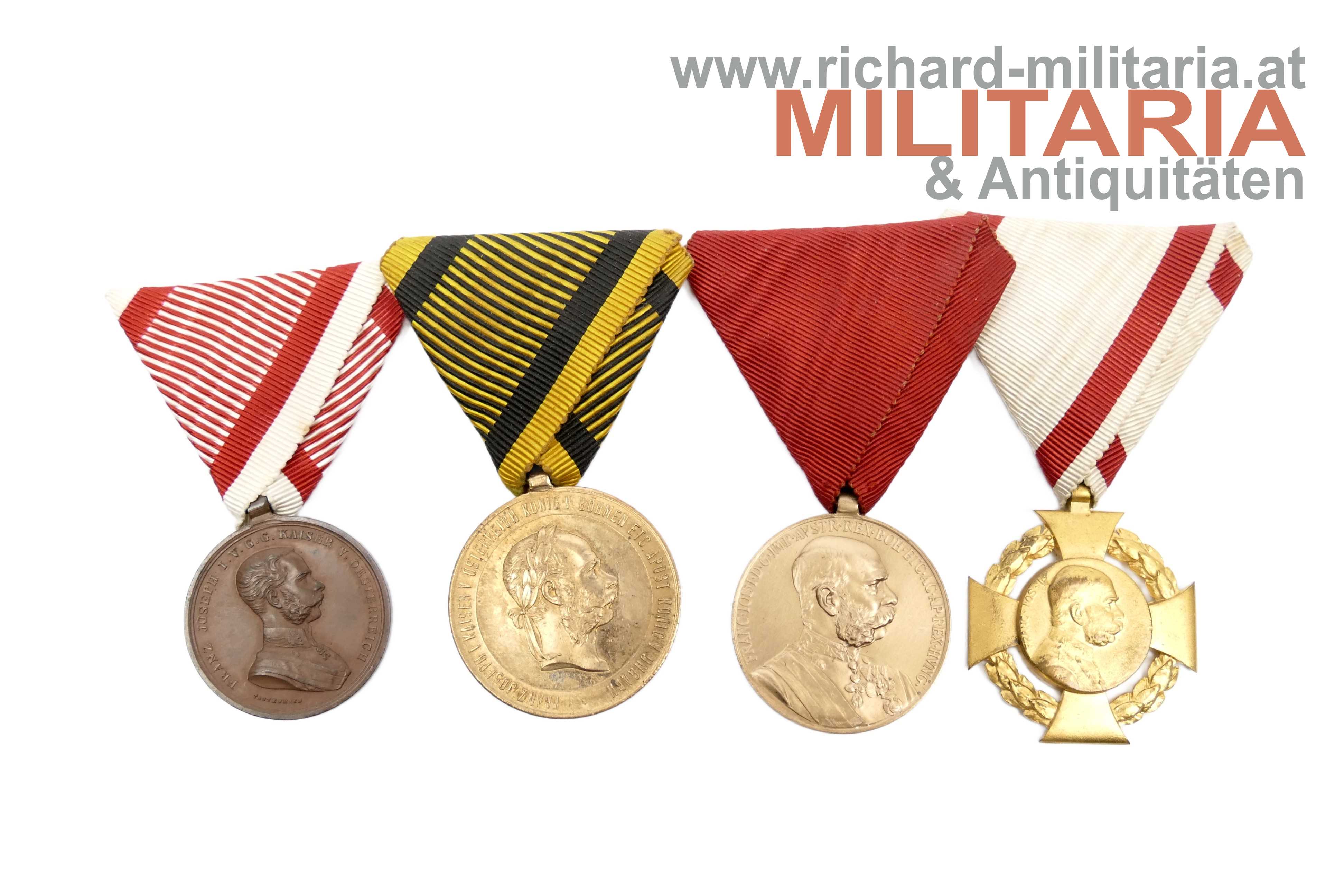 k.u.k. Auszeichnungskonvolut 4-teilig