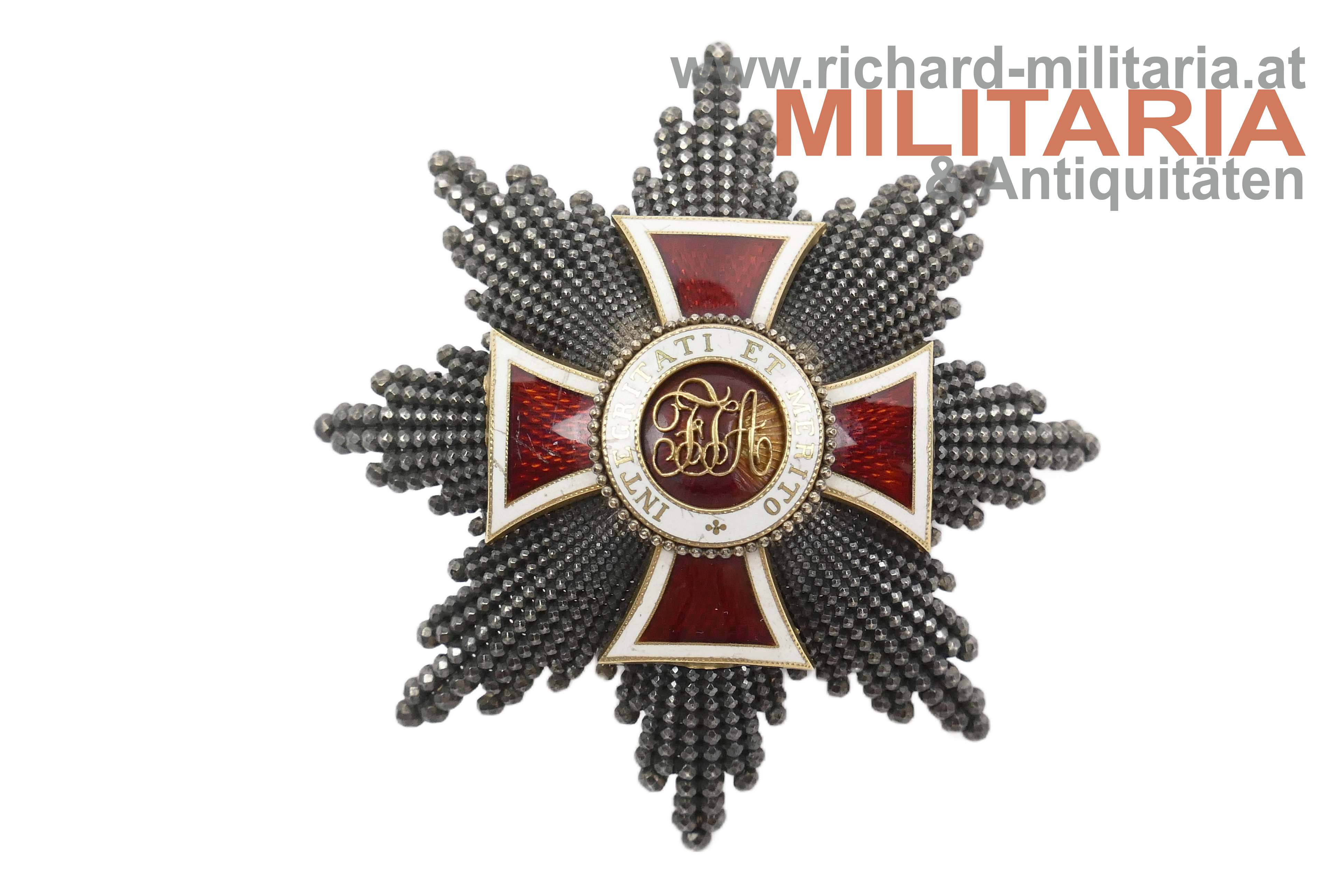kaiserlicher Leopold-Orden - Bruststern zum Großkreuz 