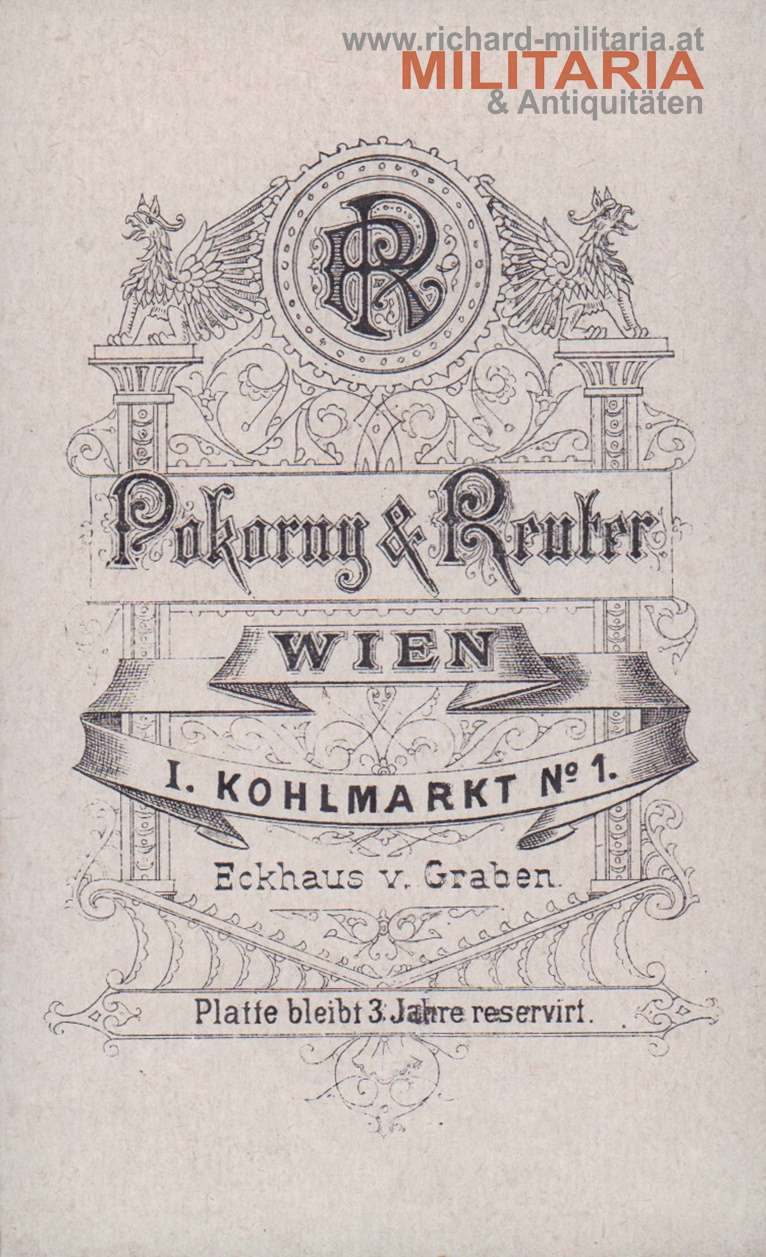 k.u.k. Hartkartonfoto - Hauptmann MVK