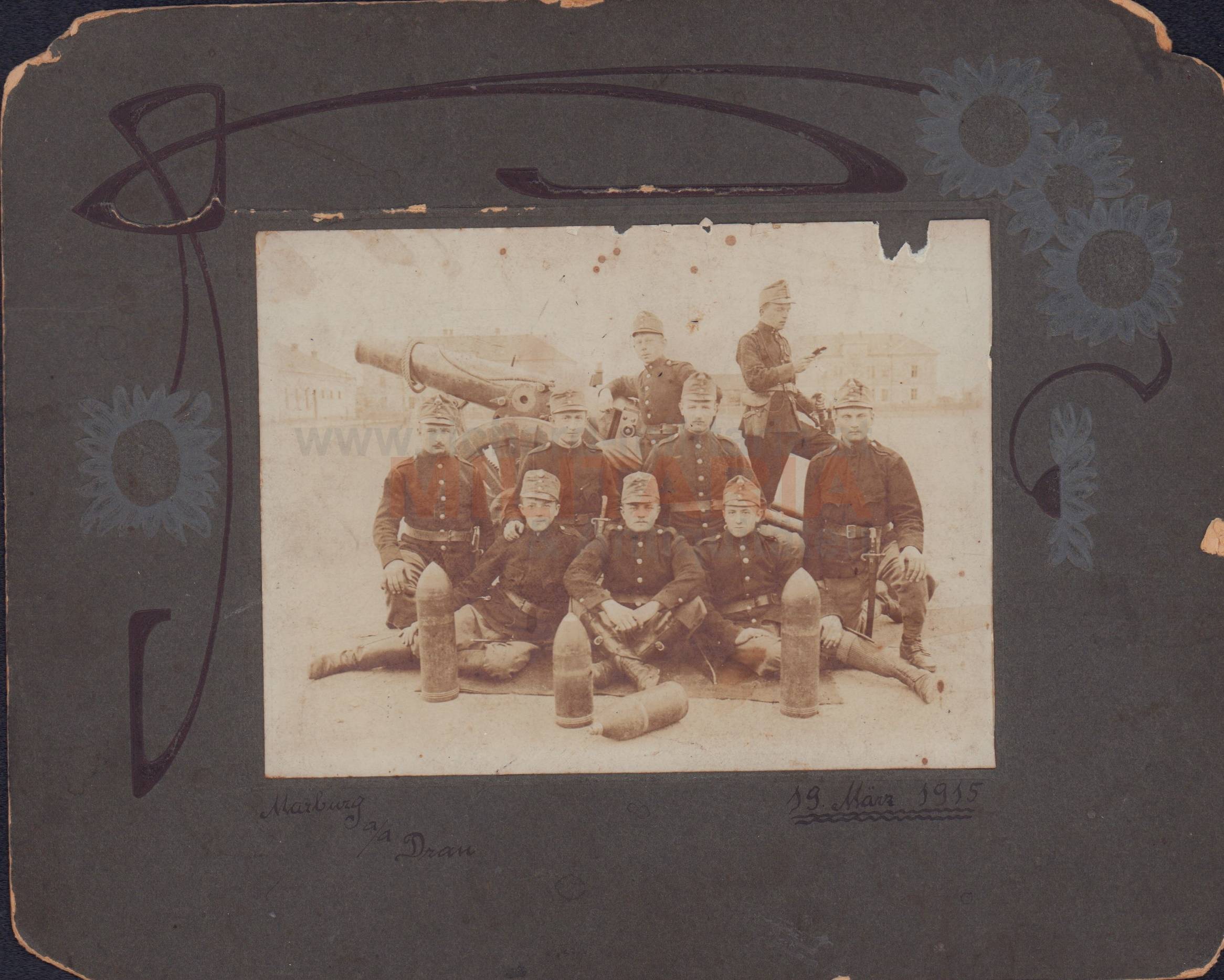 k.u.k. Foto schw. Haub.Div. 14 - MARBURG 1915